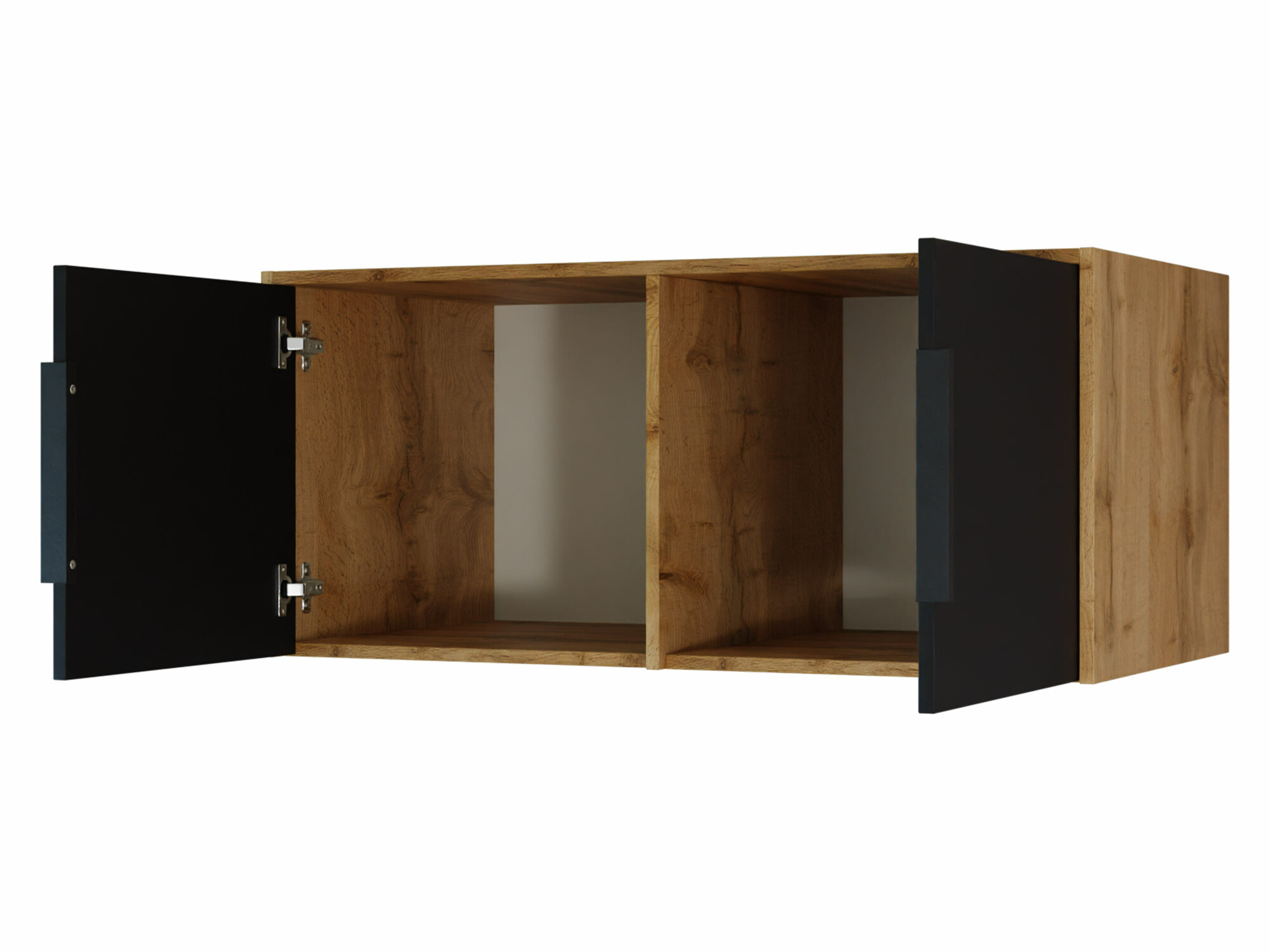 Ντουλάπα Collis (Δρυς wotan + Μαύρο)