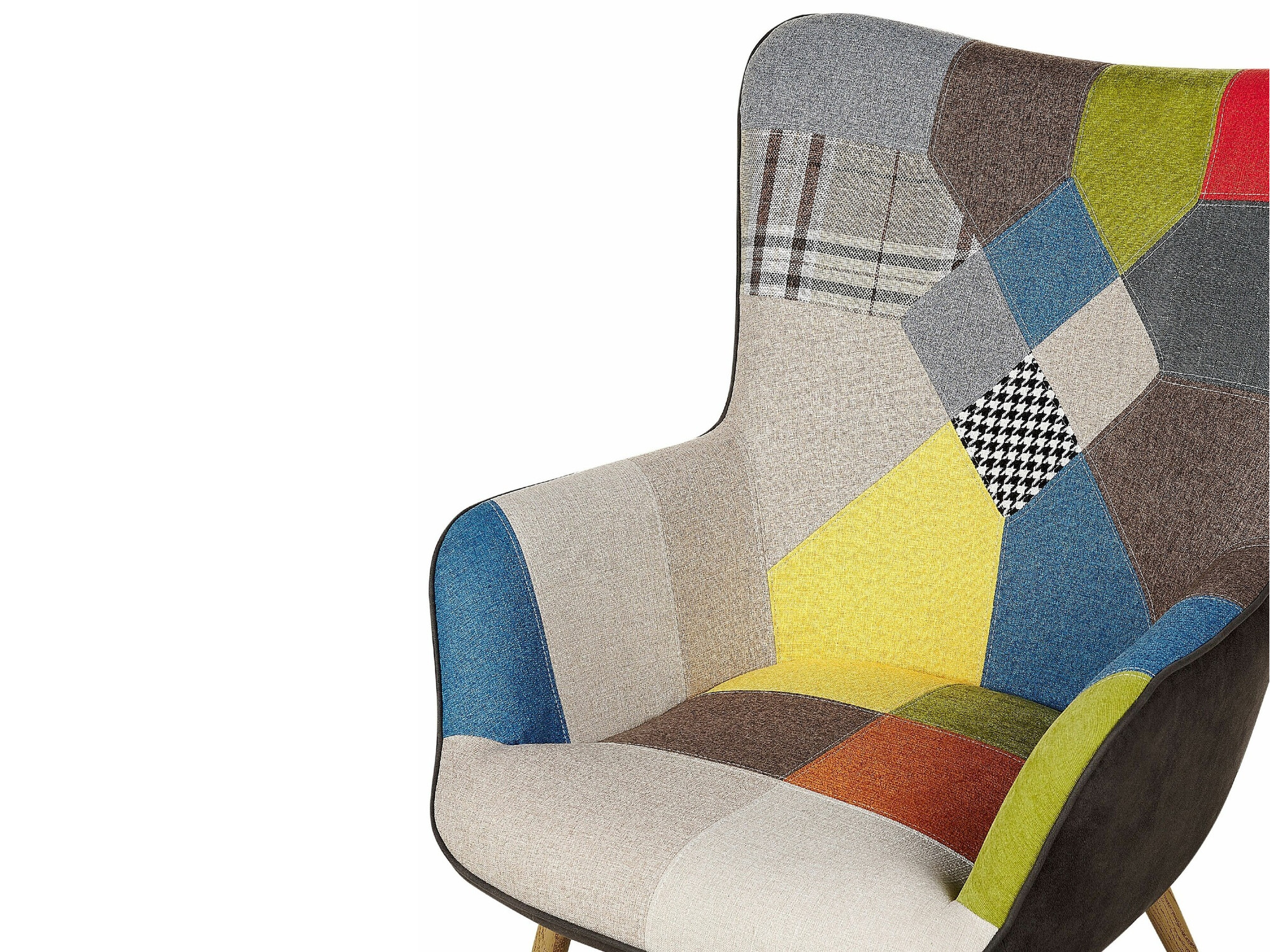 Armchair Berwyn 2048 (Black + Blue + Yellow)
