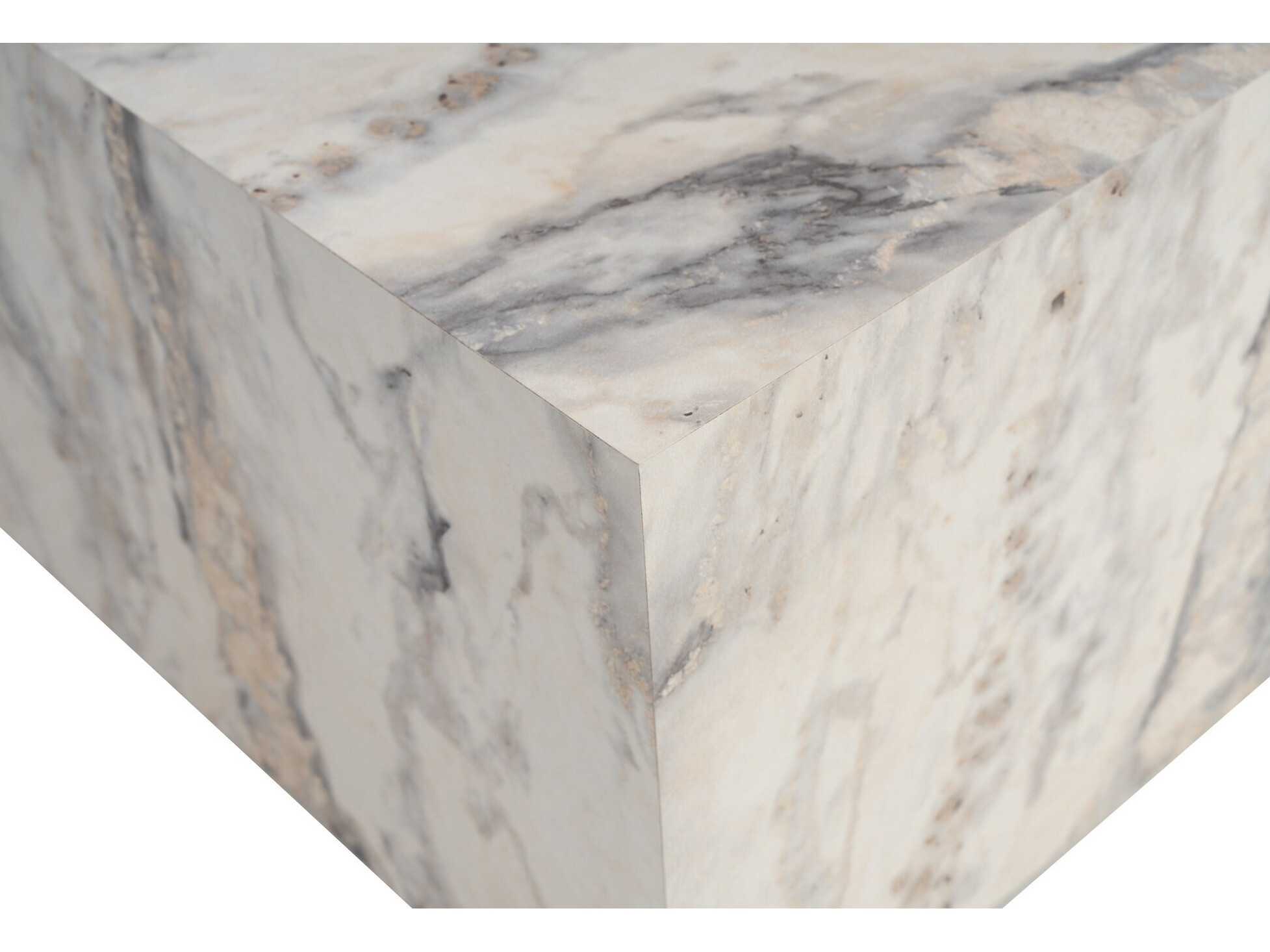 Coffee table Novato 160 (White marble)
