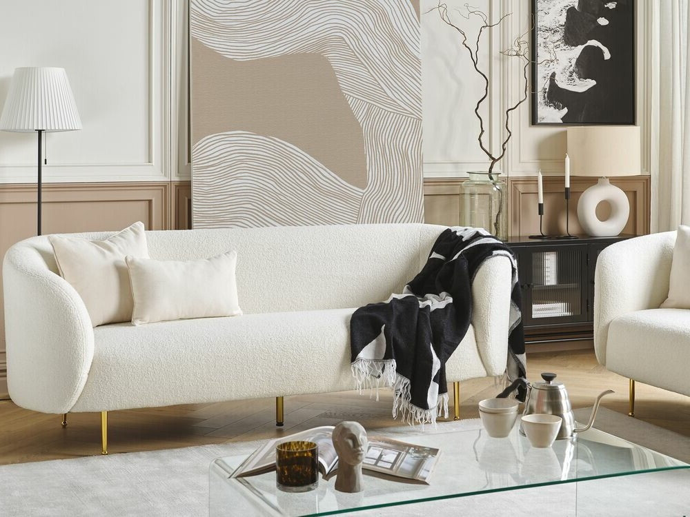 Sofa Berwyn 2047 (White + Golden)