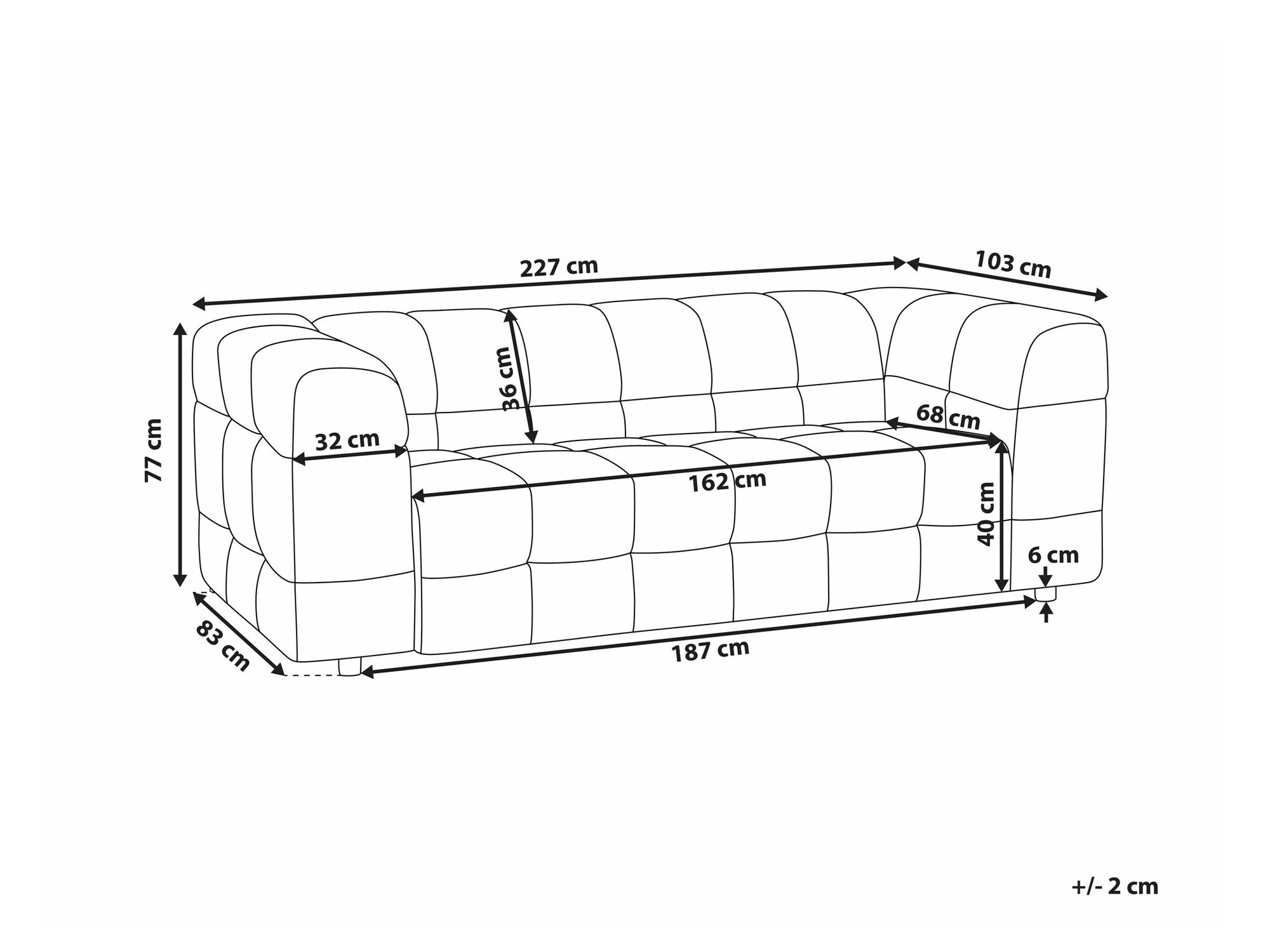 Sofa Berwyn 2051 (Grey)