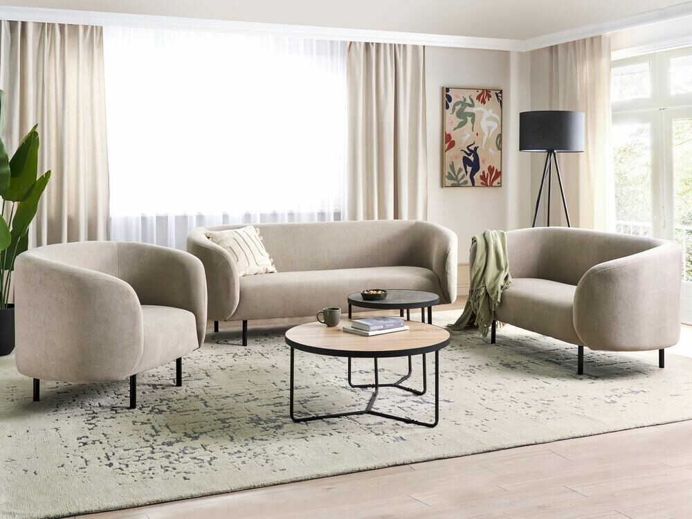 Upholstered furniture set Berwyn 2049 (Taupe + Black)