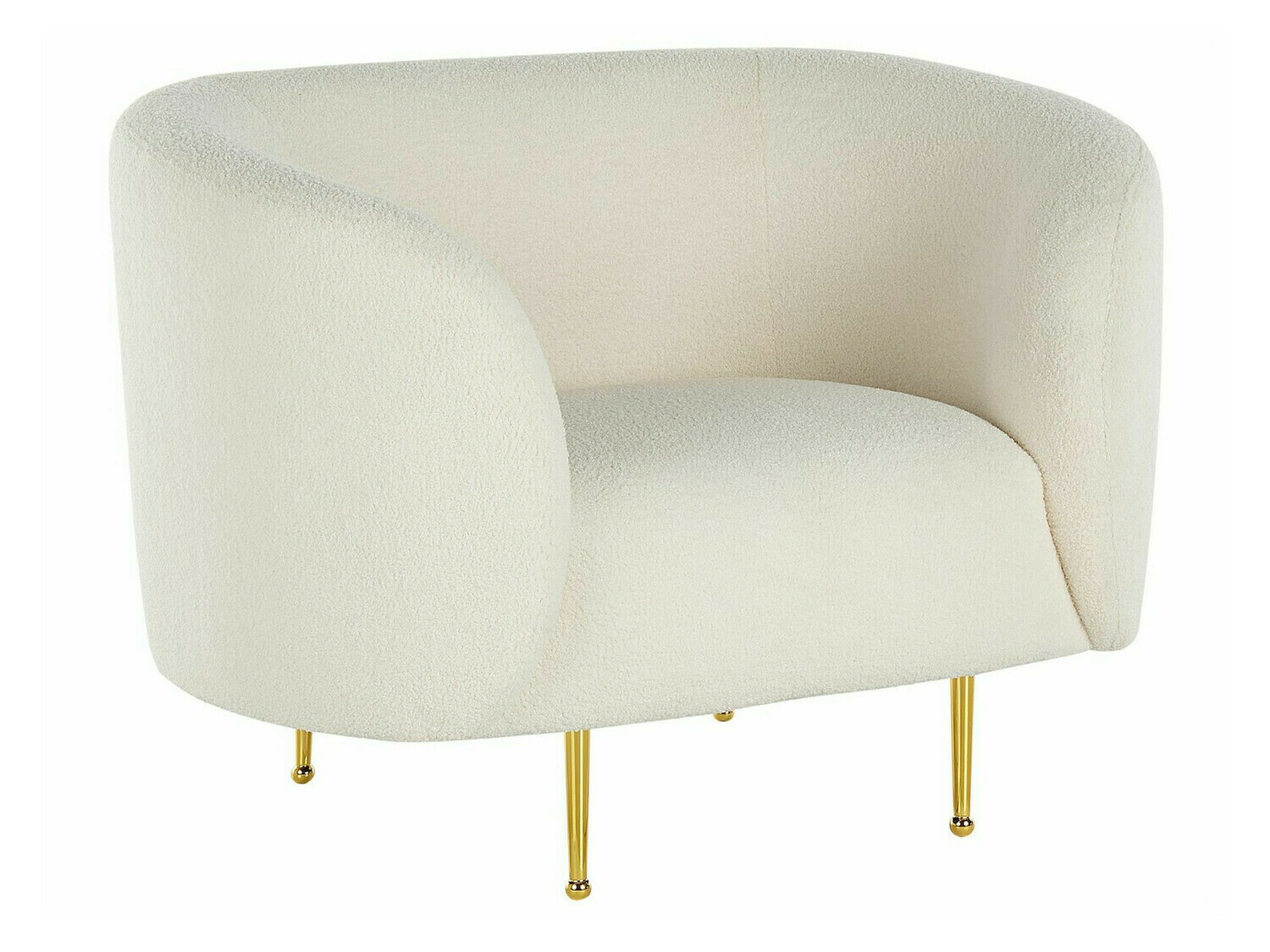 Upholstered furniture set Berwyn 2050 (White + Golden)