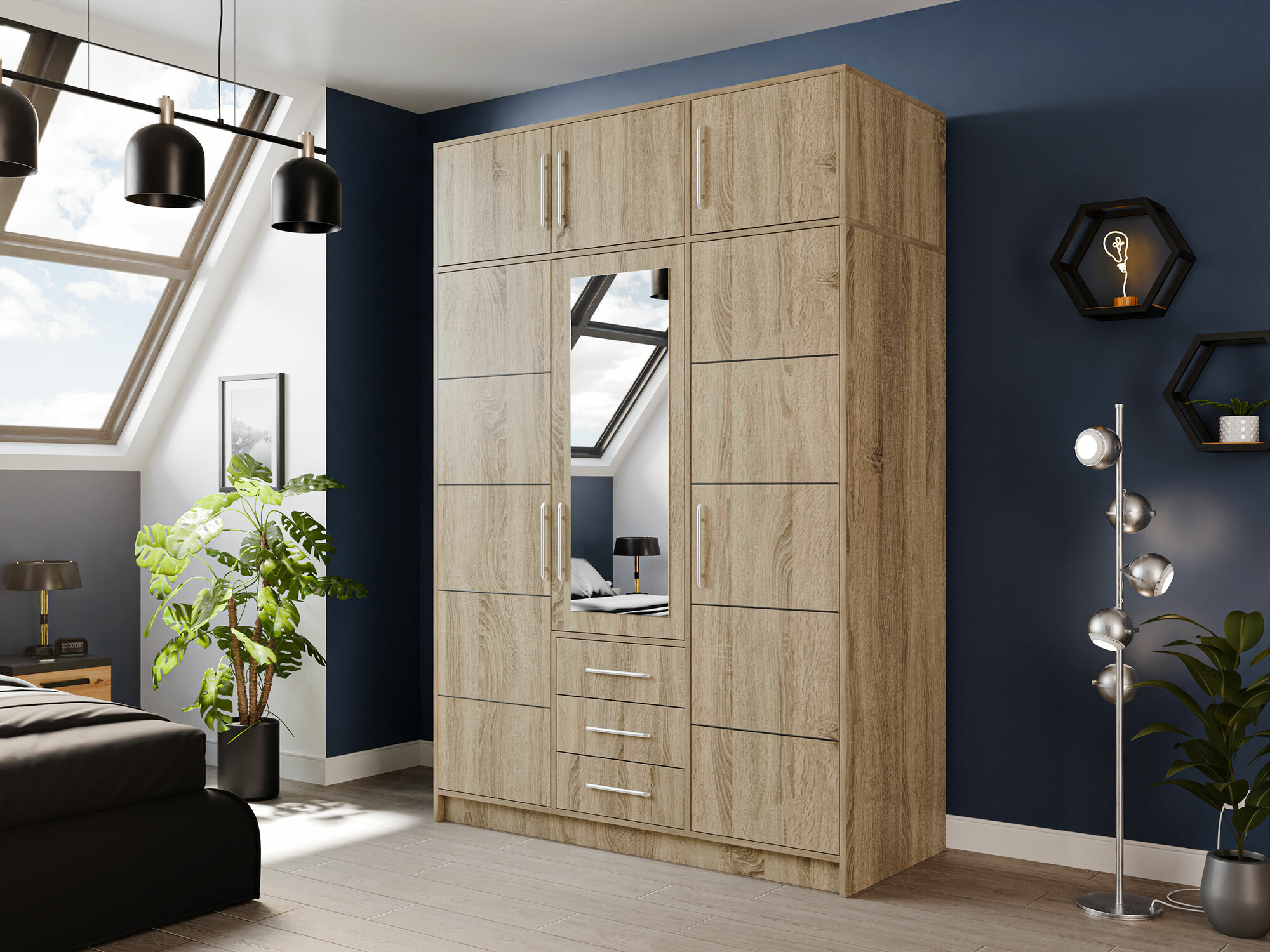 Μπουφέ Dortivu I (Sonoma οξιά)