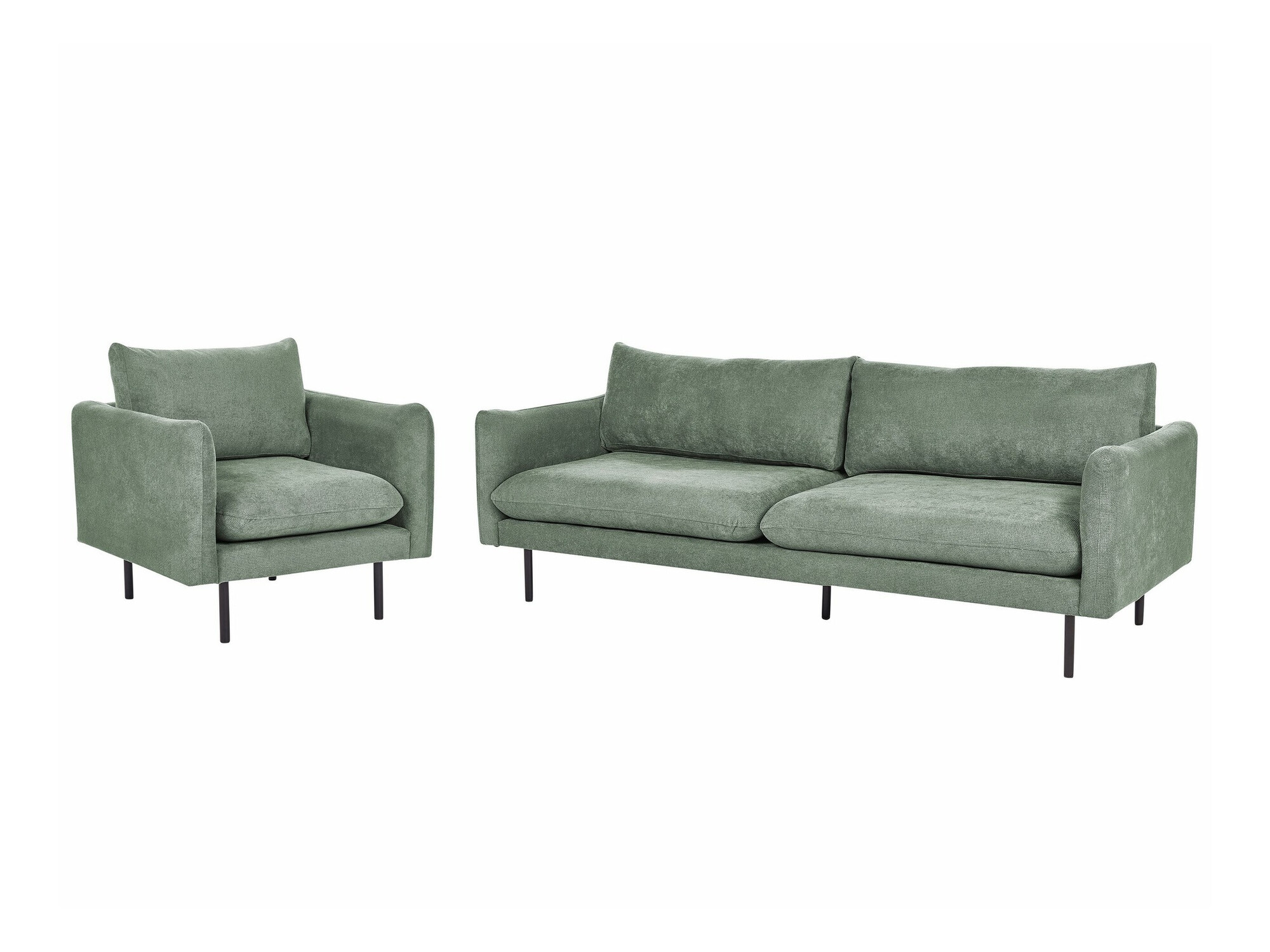 Σετ ταπετσαρισμένων επίπλων Berwyn 1827 (Πράσινο)