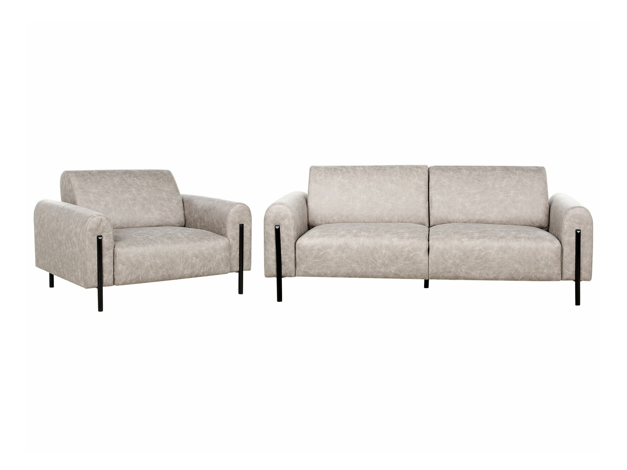 Σετ ταπετσαρισμένων επίπλων Berwyn 2073 (Γκρι)