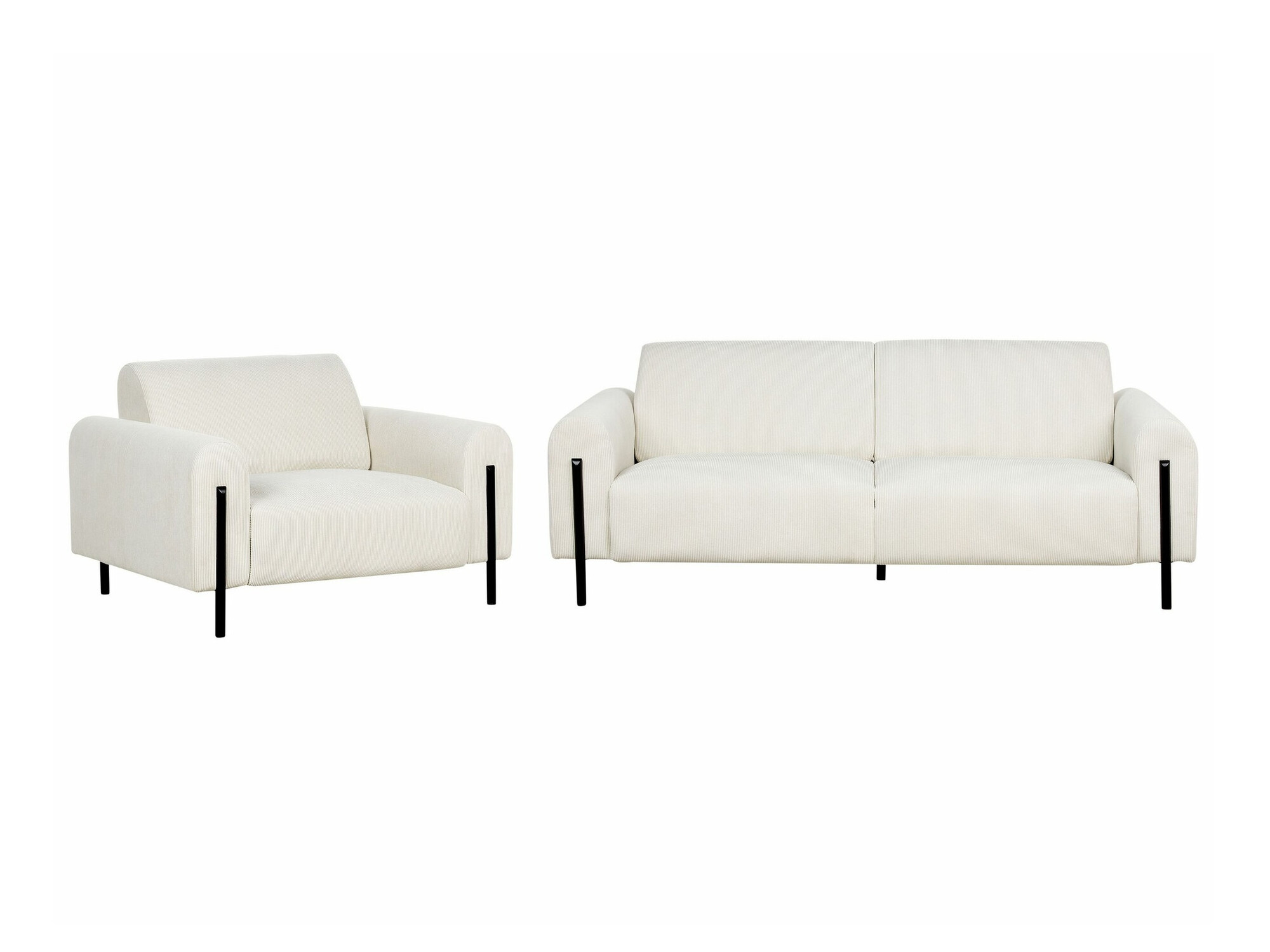 Σετ ταπετσαρισμένων επίπλων Berwyn 2073 (Κρεμ)