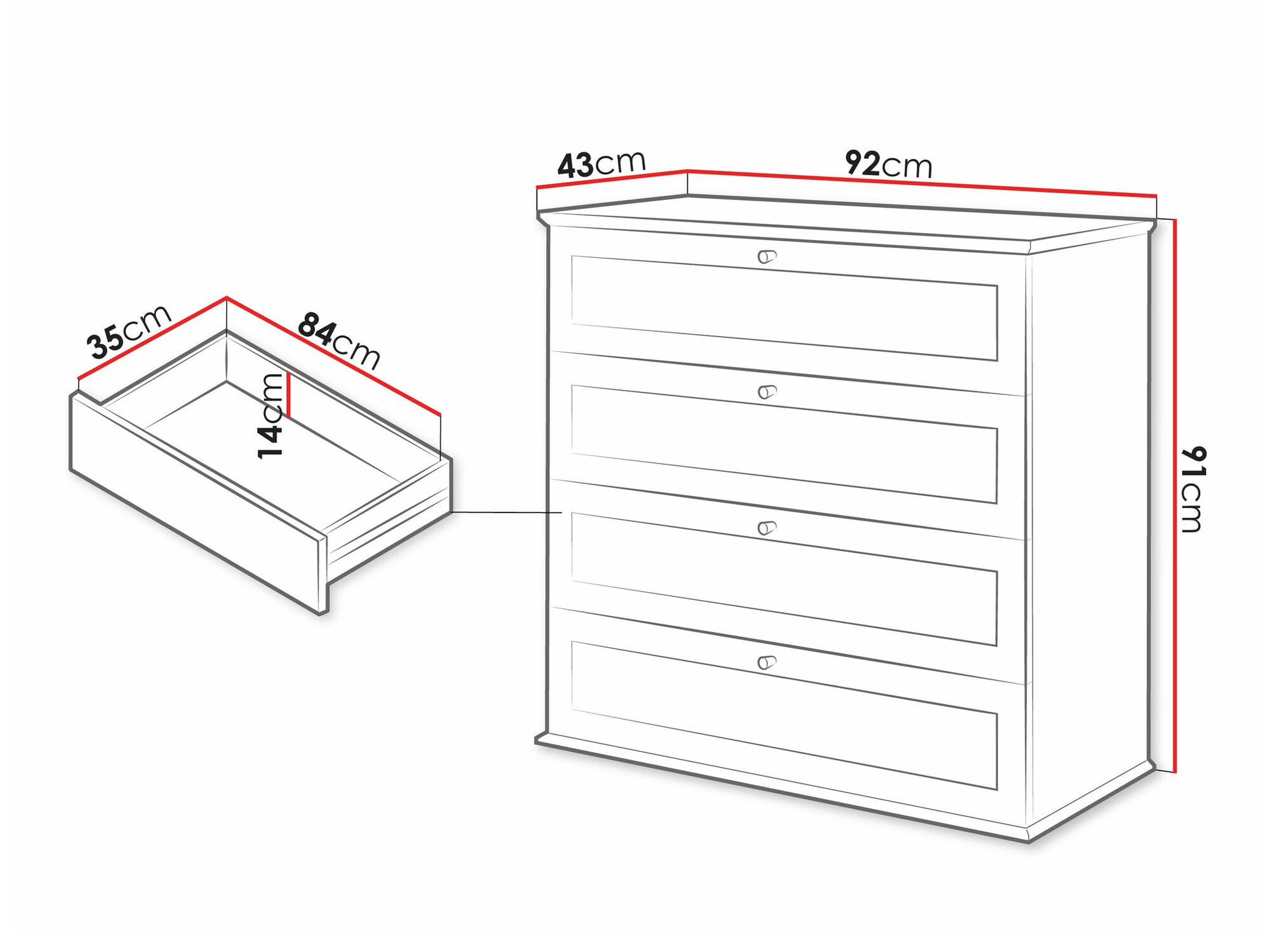 Συρταριέρα Comfivo Custos