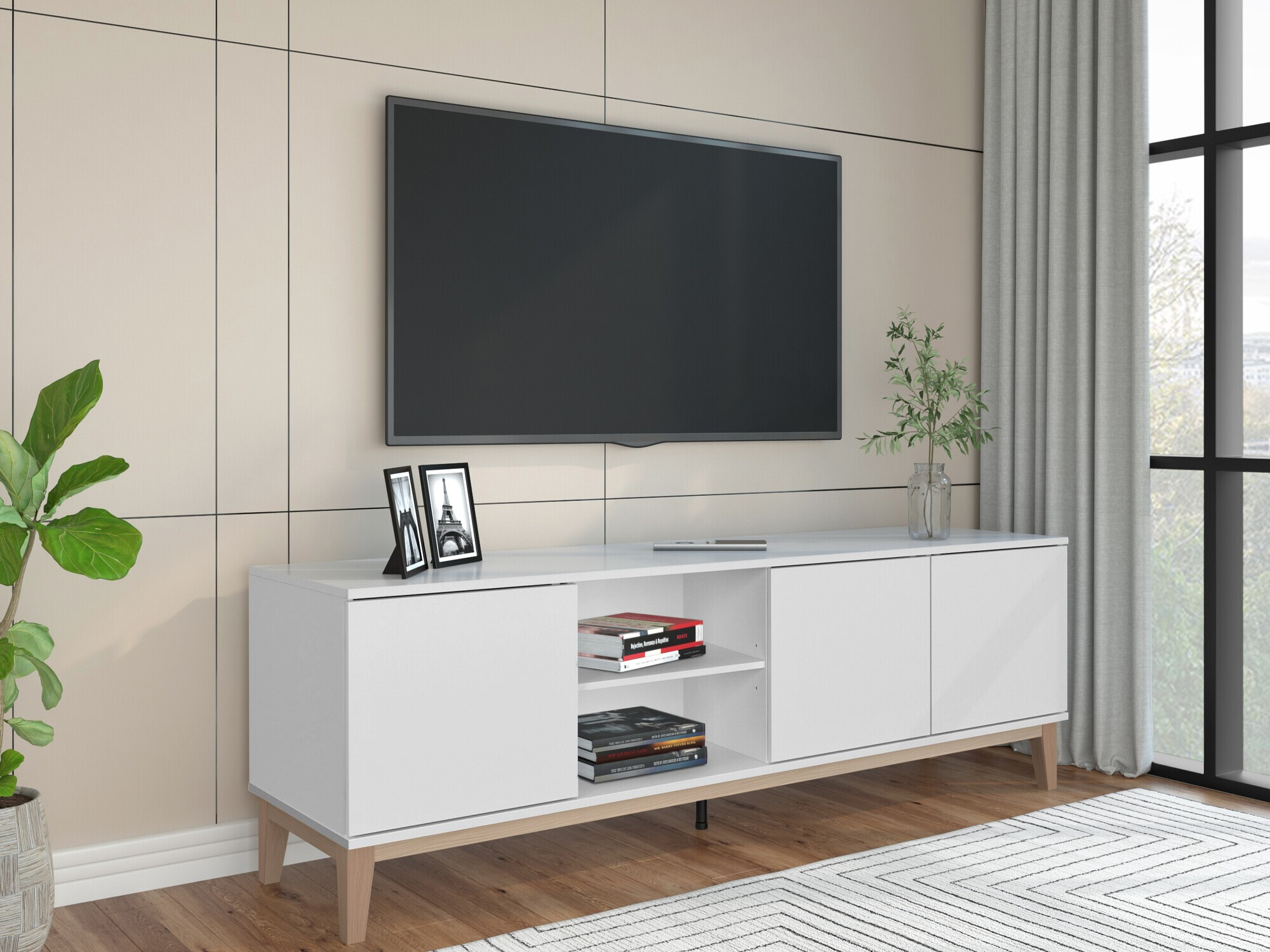 TV stand Felmelo 104 (White)