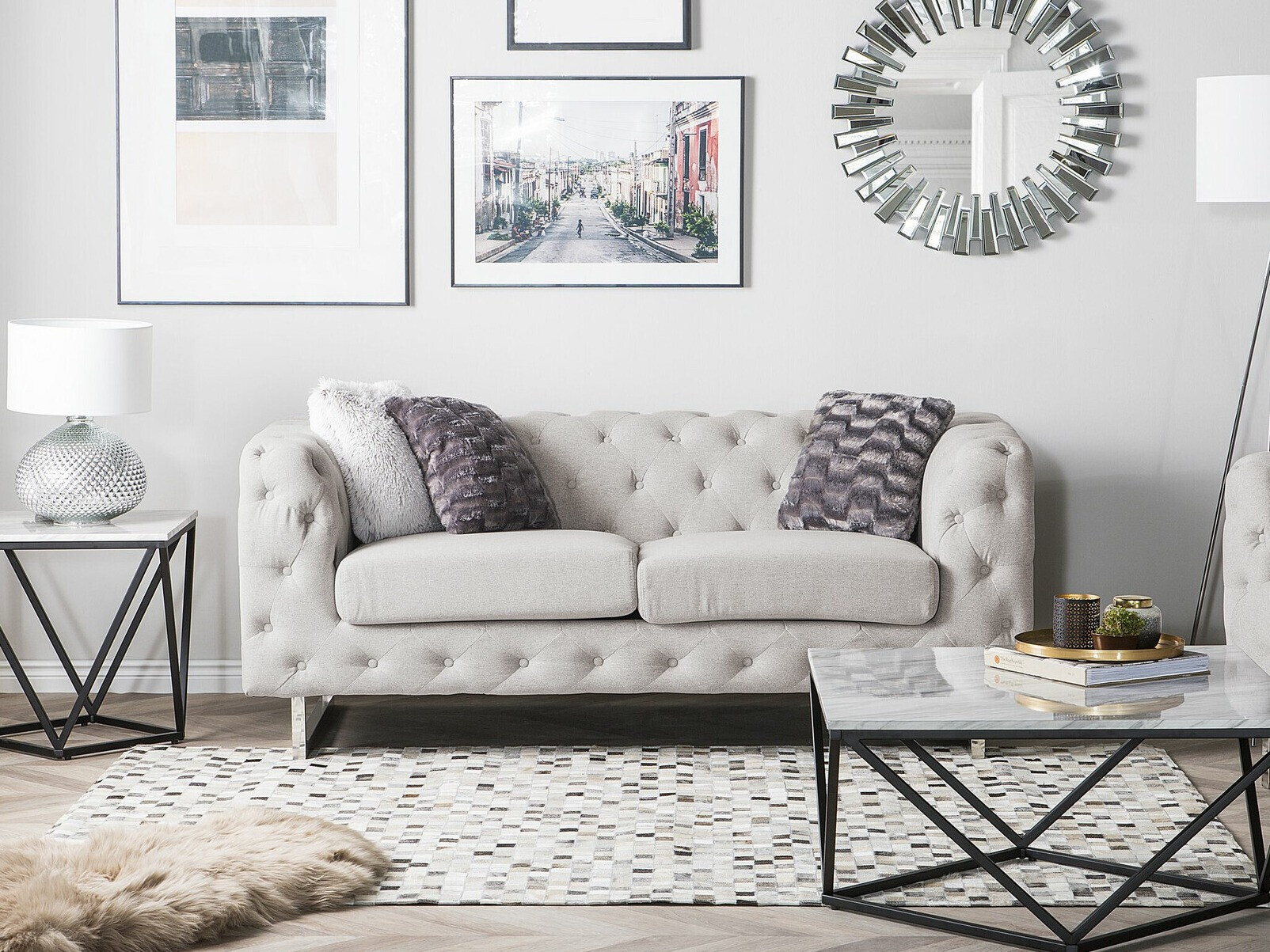English-style sofa Berwyn 2090 (Beige)