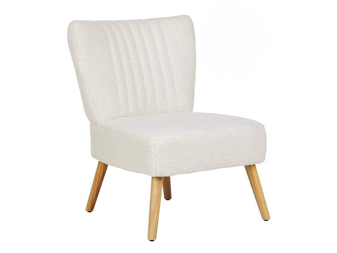 Armchair Berwyn 1131 (White + Light wood)
