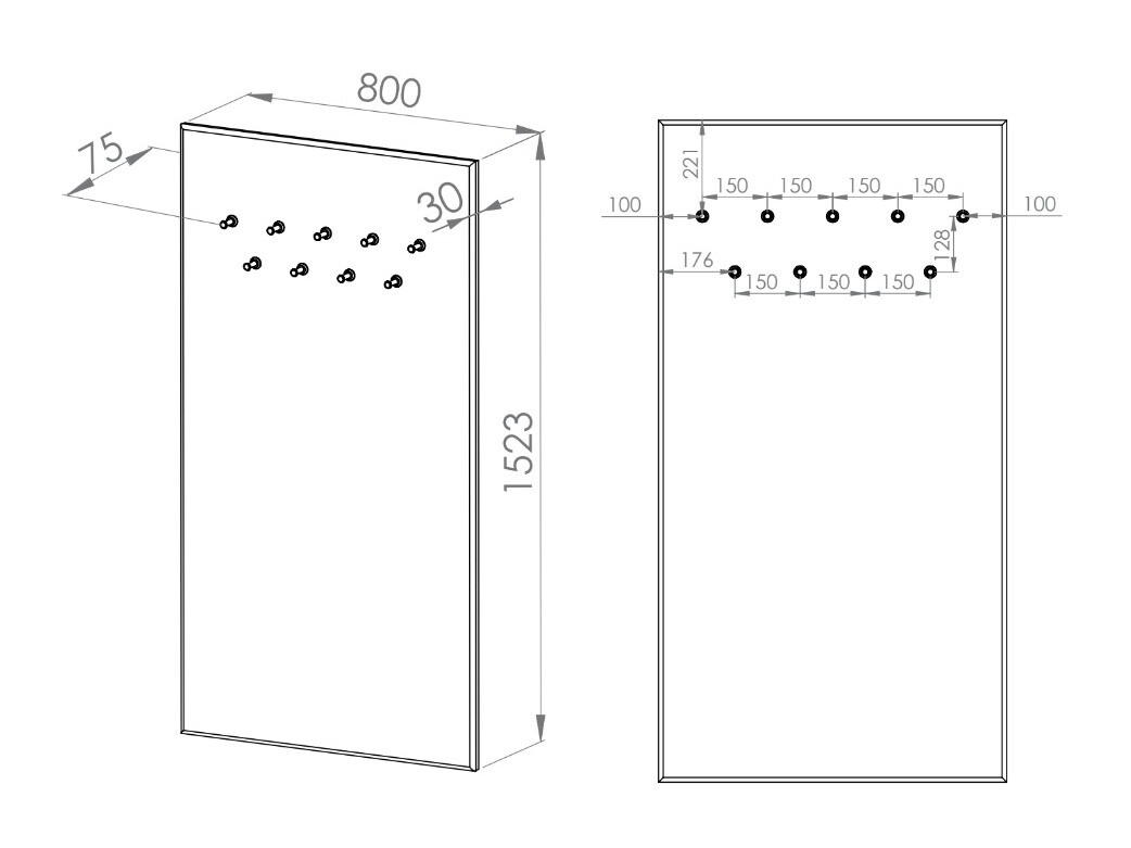 Coat rack Revcire 106