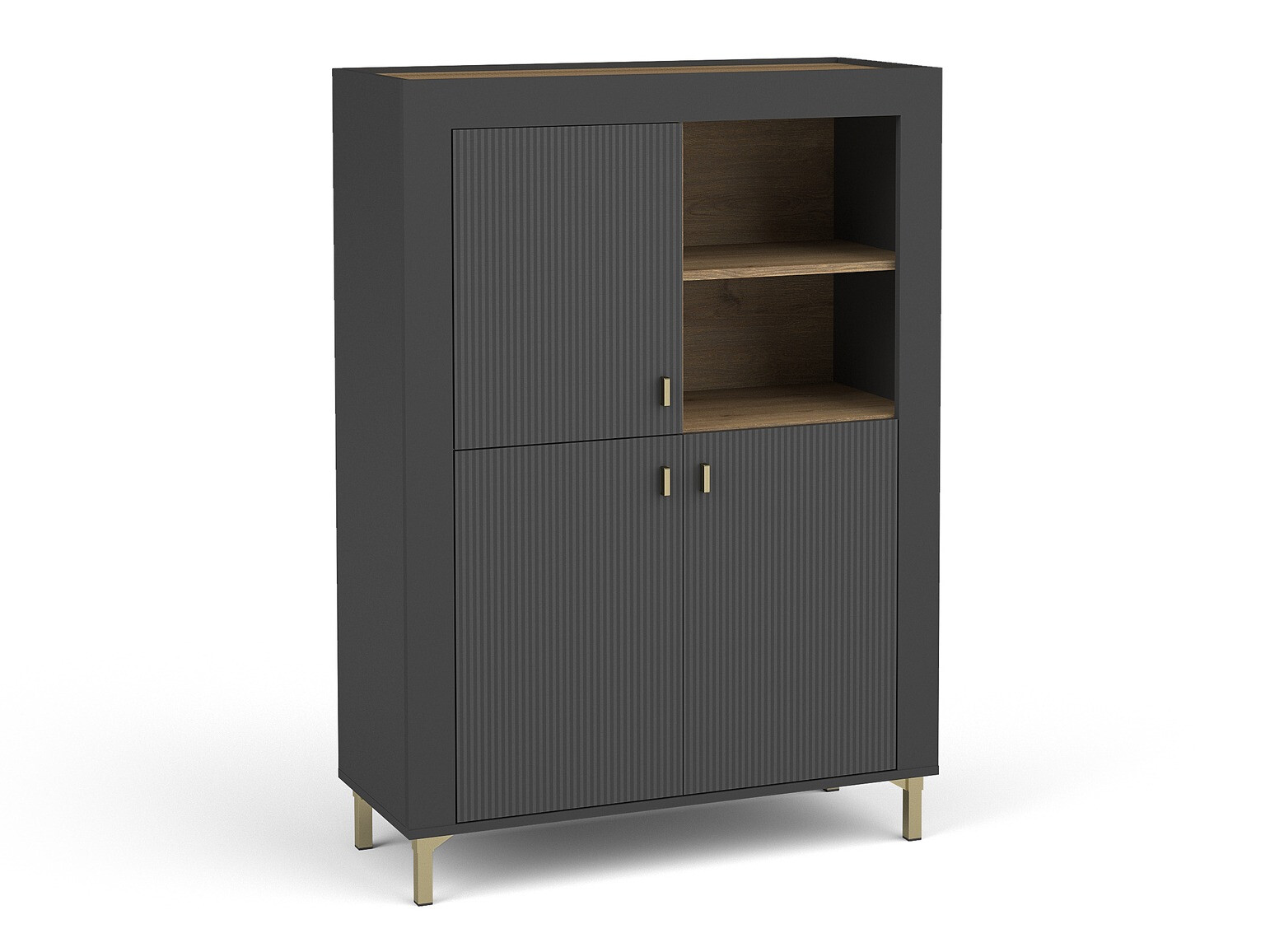 Βιβλιοθήκη Mormavu 105 (Μαύρο ματ)