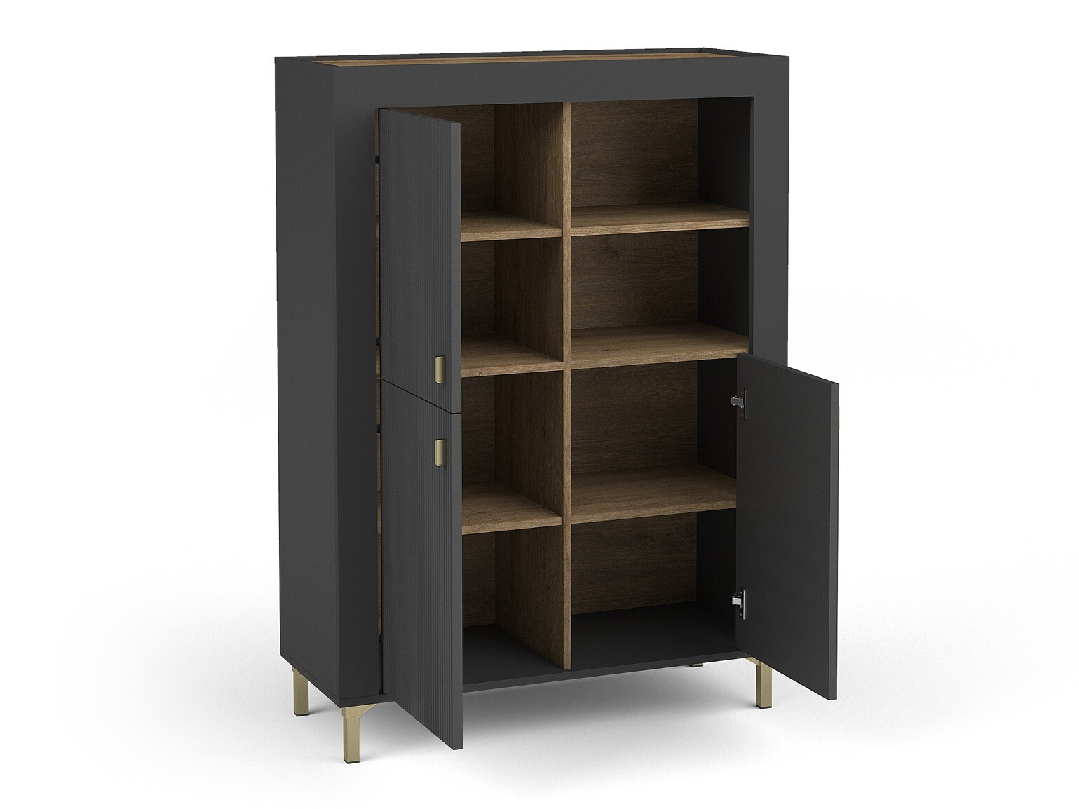 Bookcase Mormavu 105 (Matte black)