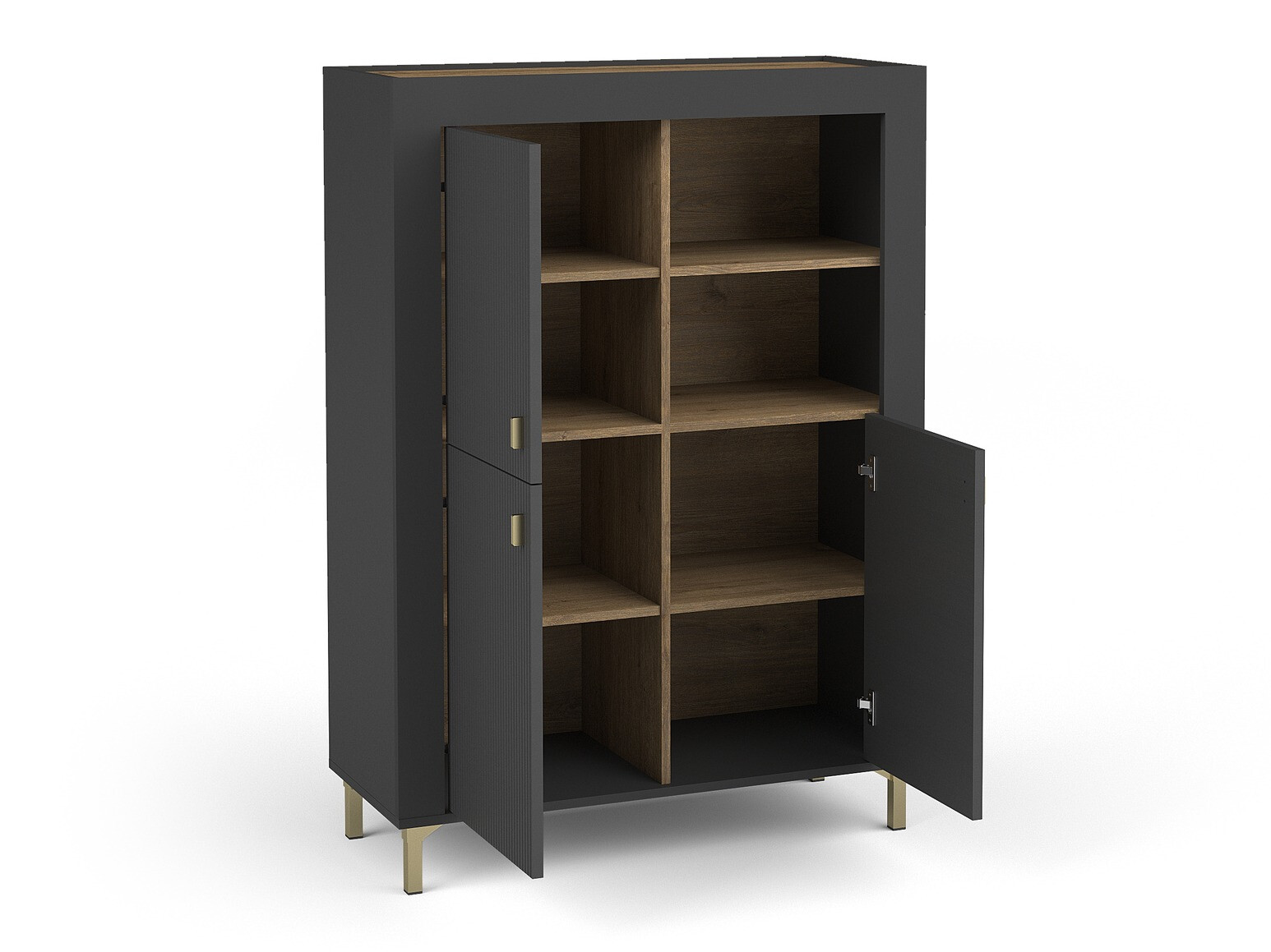 Bookcase Mormavu 105 (Matte black)