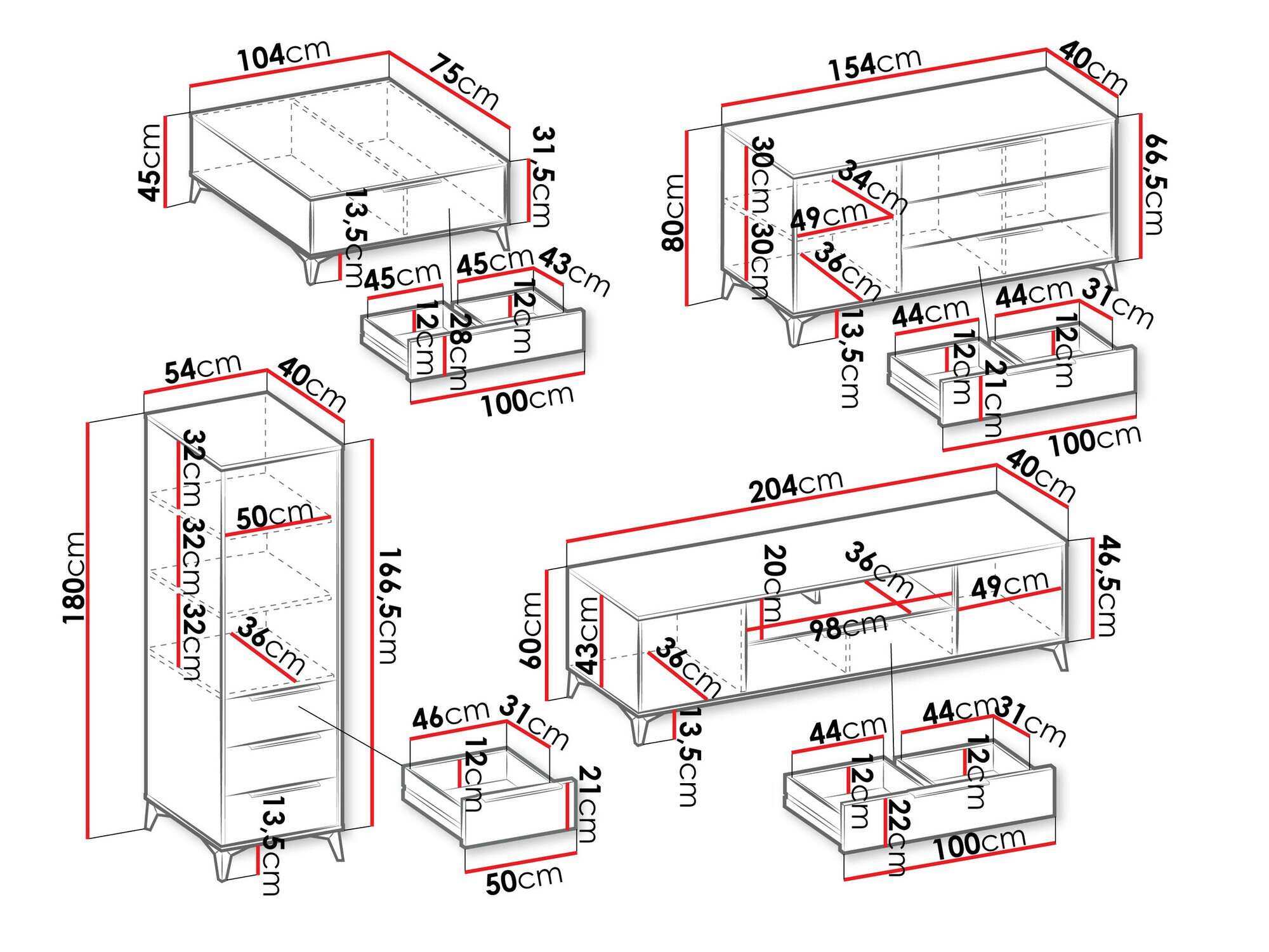 Σετ επίπλων σαλονιού Comfivo Citrus