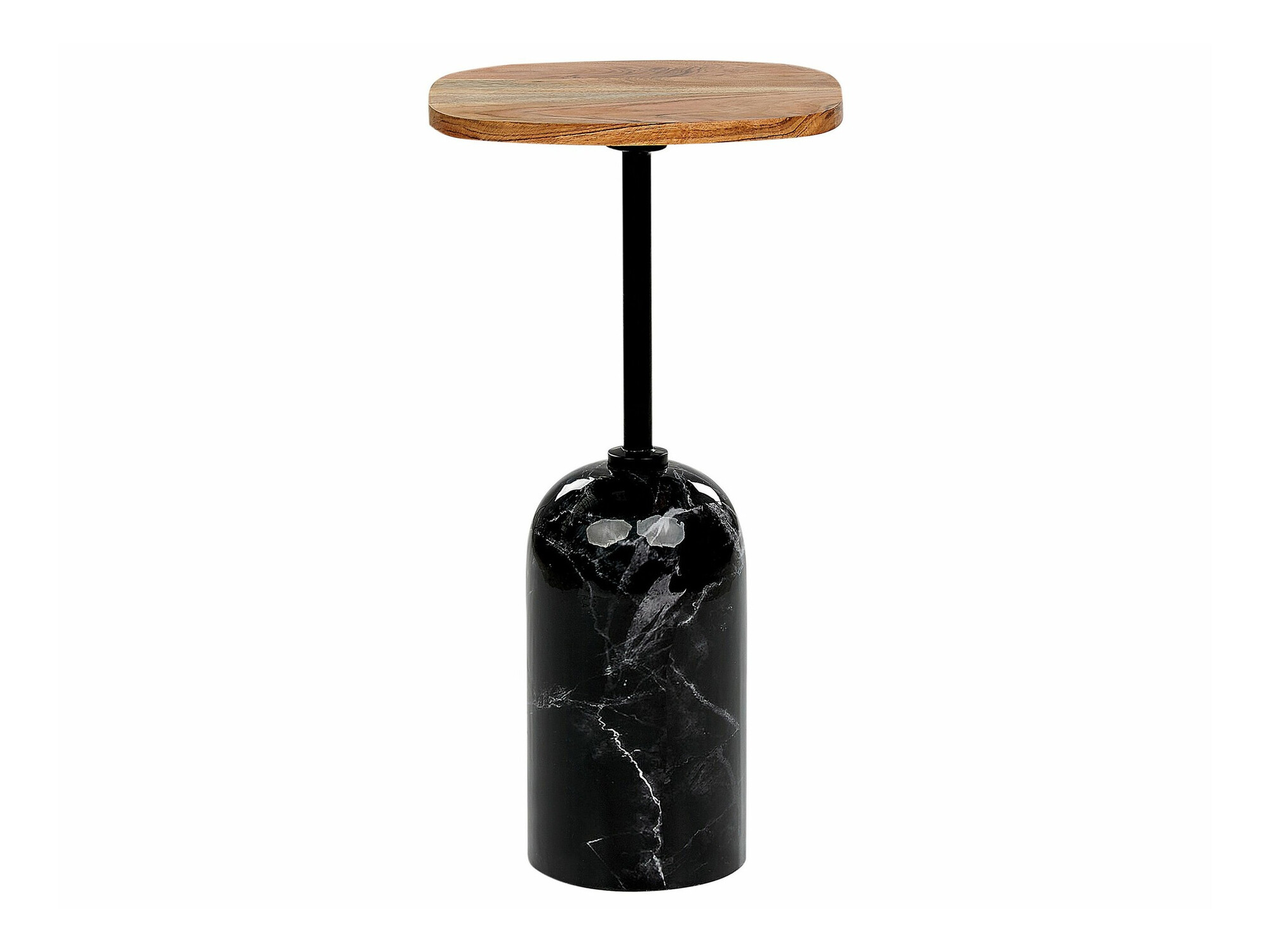 Βοηθητικό τραπεζάκι Berwyn 2127 (Μαύρο + Ανοιχτό χρώμα ξύλου)