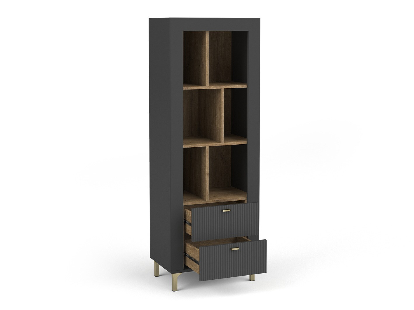 Bookcase Mormavu 102 (Matte black)