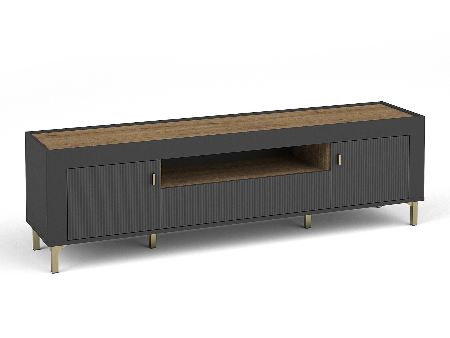 TV stand Mormavu 106 (Matte black)