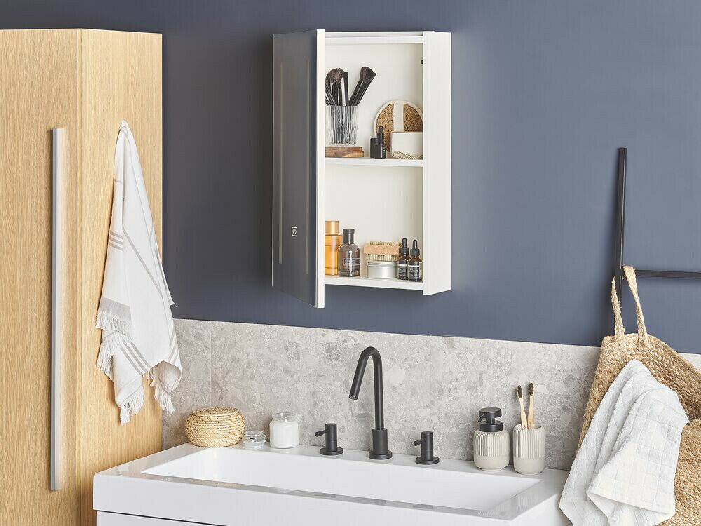 Bathroom mirror cabinet Berwyn 2152 (White)
