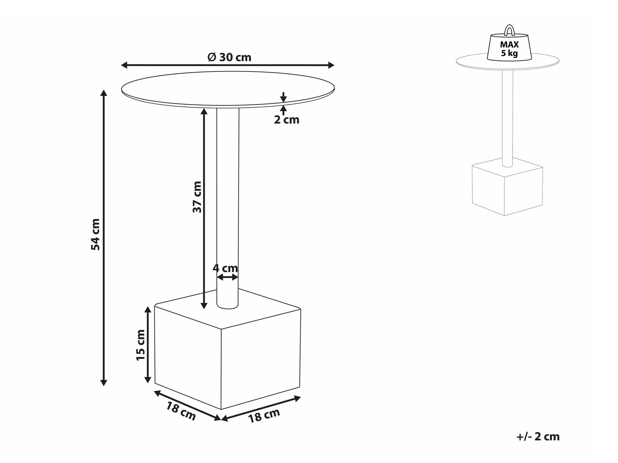 Side table Berwyn 2155