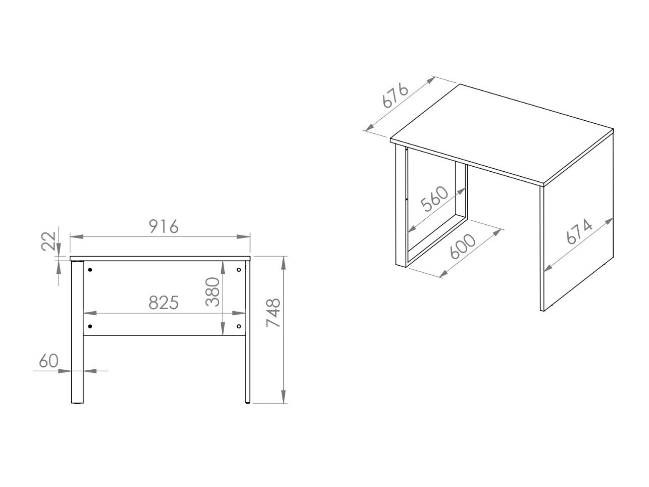 Τραπέζι γραφείου Soremi 111
