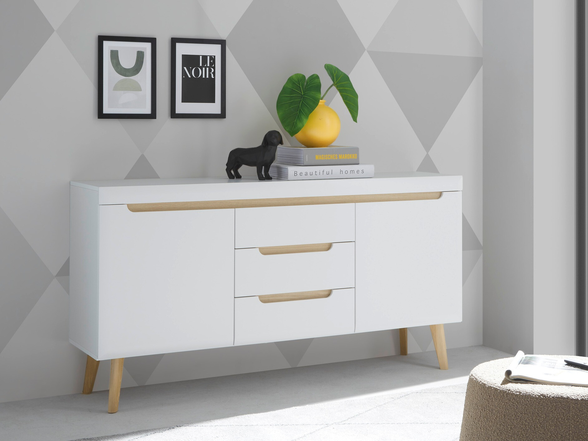 Chest of drawers Vircava 105 (White)