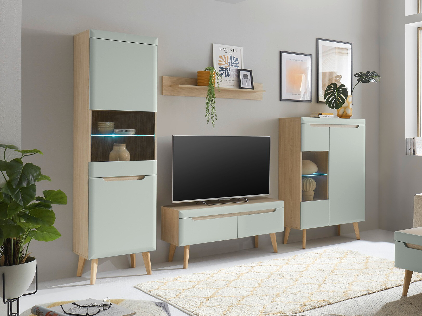 Living room set Vircava 111 (Light green)
