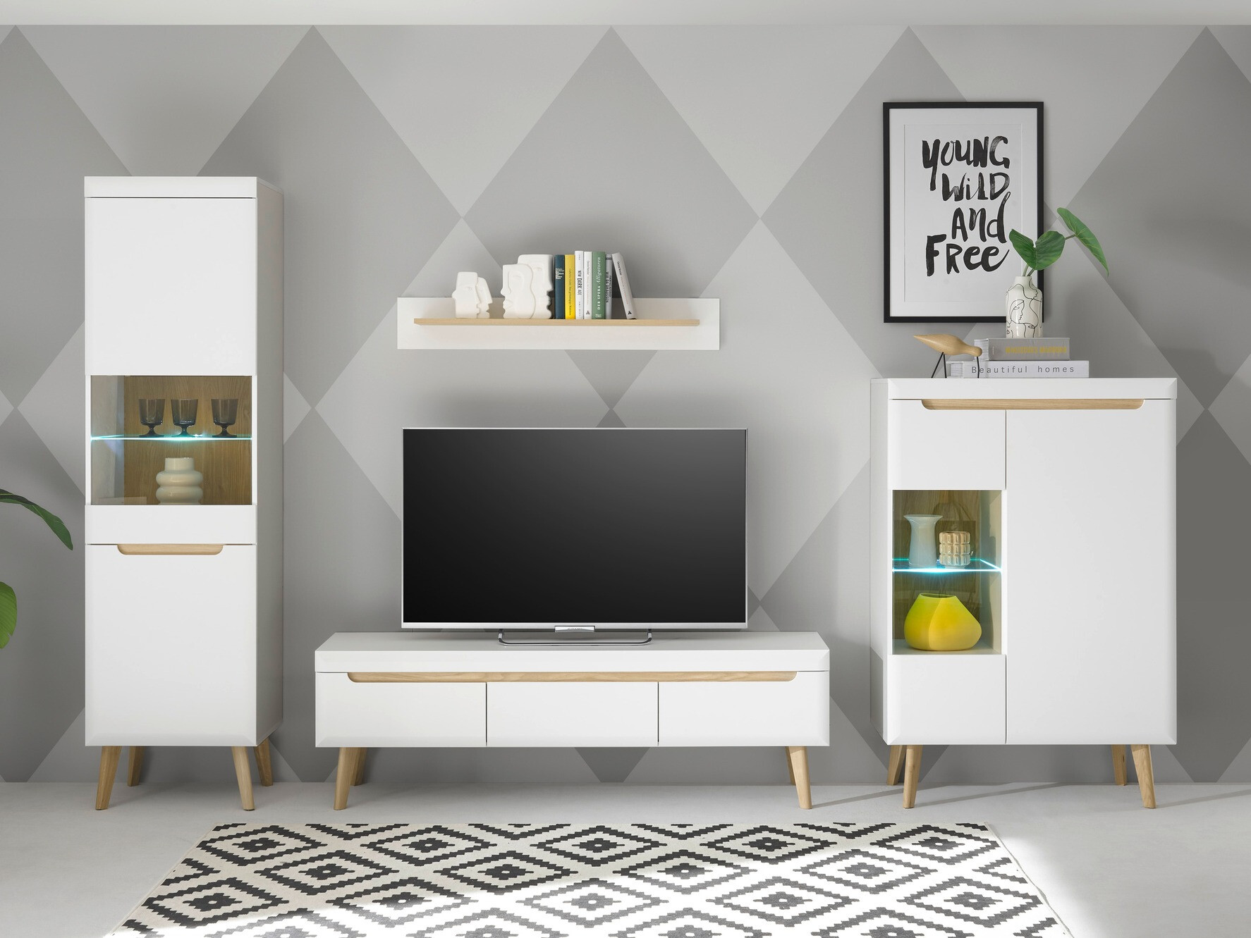 Living room set Vircava 111 (White)
