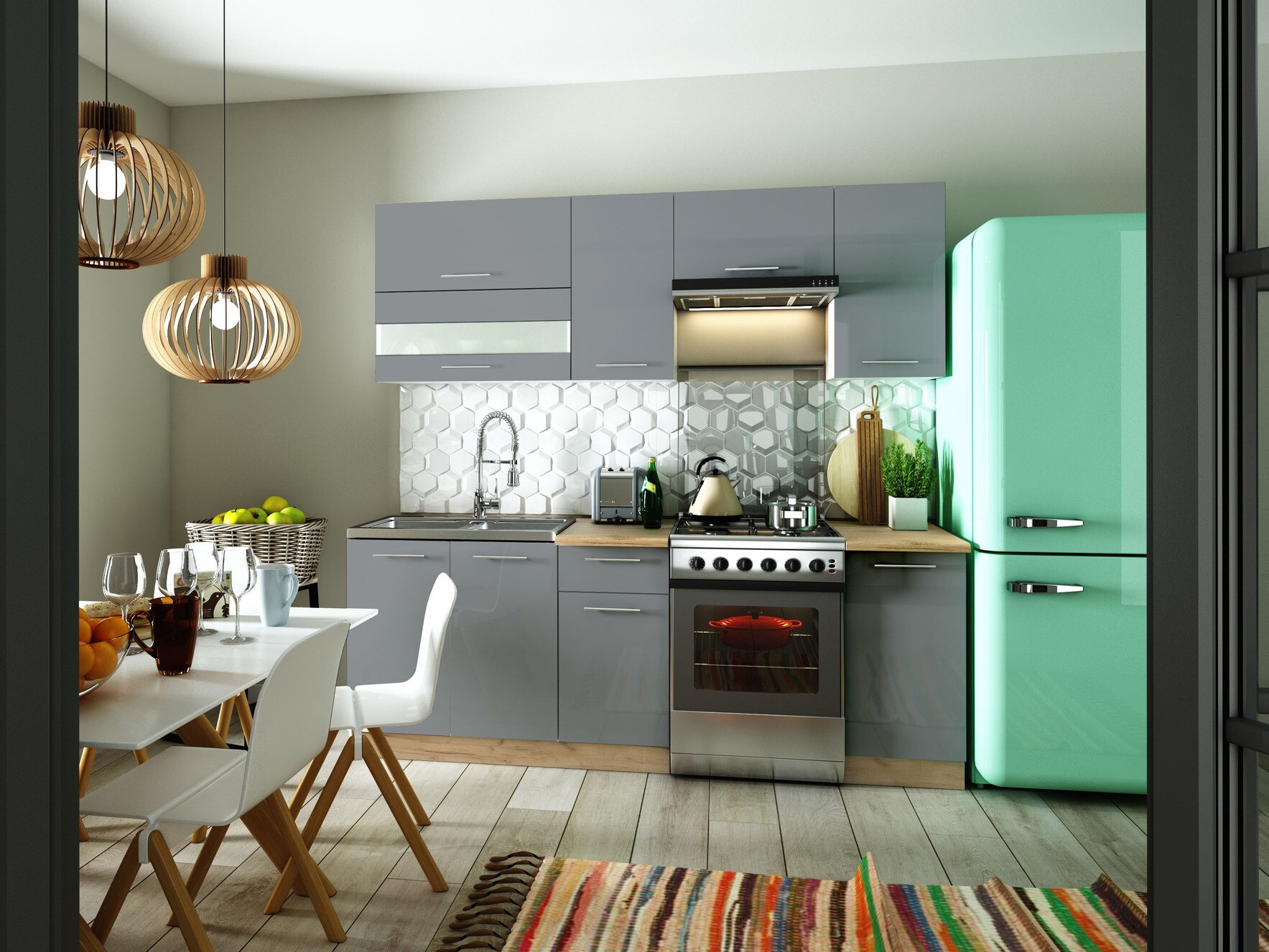 Πολυμορφικό ντουλάπι τοίχου Tiffa Grey 114