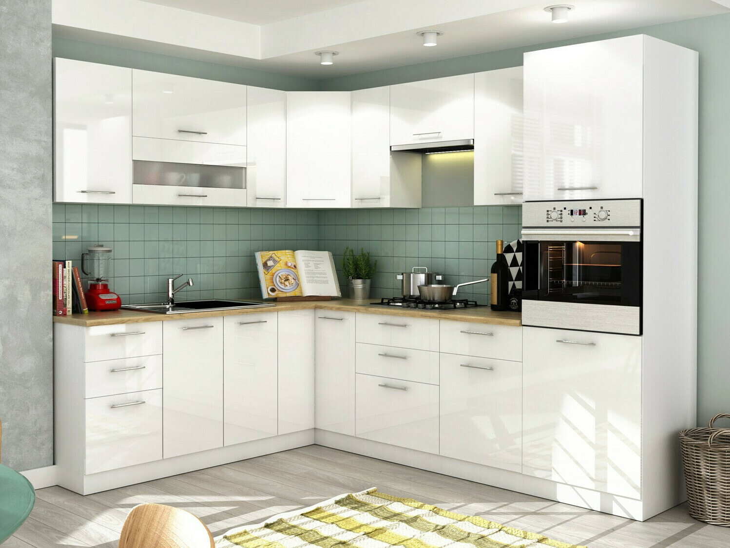 Πολυμορφικό ντουλάπι τοίχου Tiffa White 125