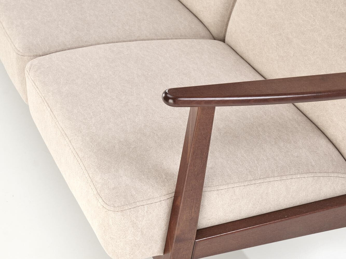 Καναπές Houston 2117 (Μπεζ + Καρυδί)