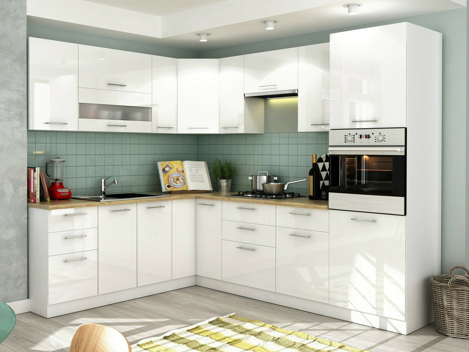 Πολυμορφικό ντουλάπι τοίχου Tiffa White 129