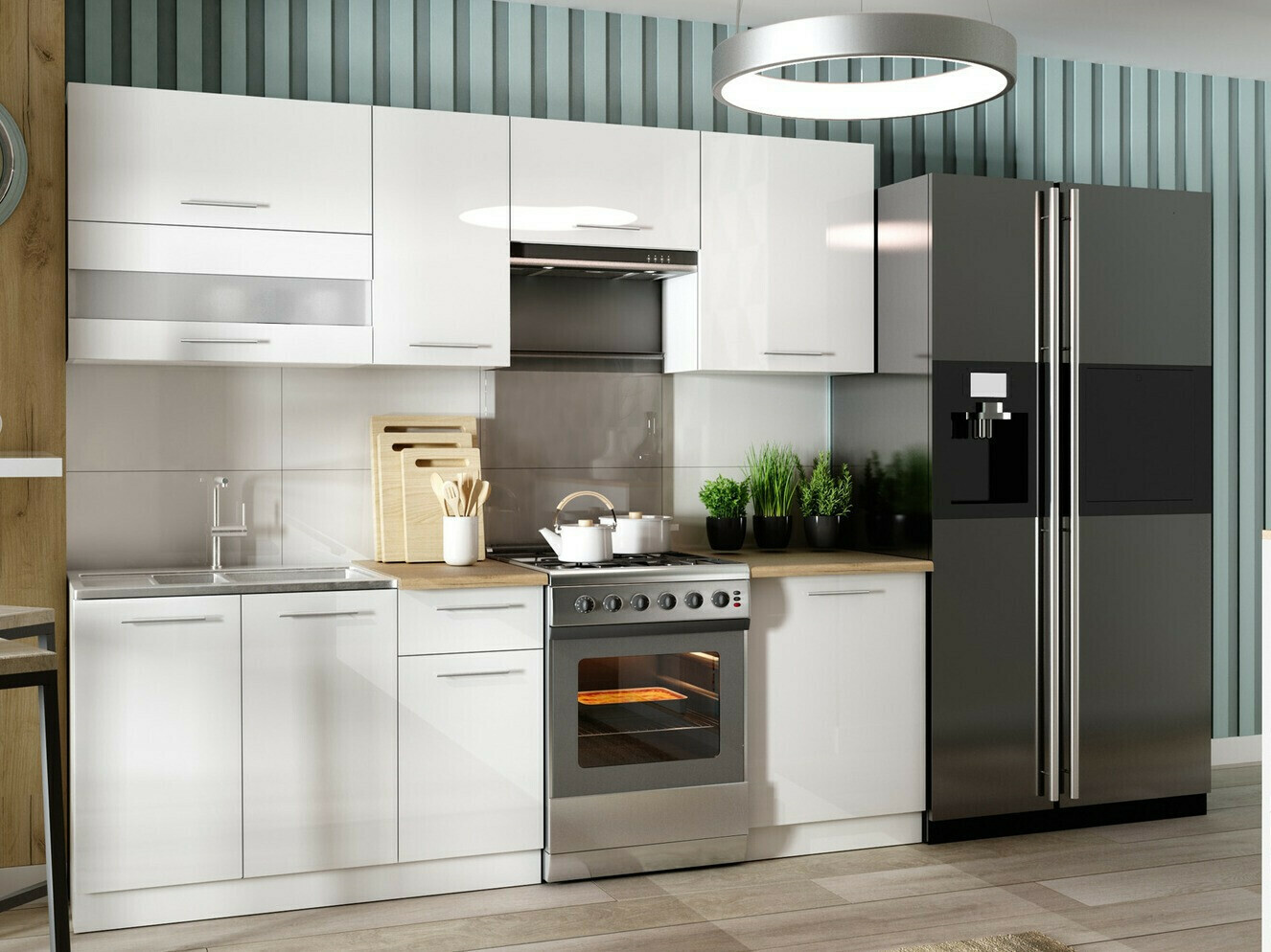 Πολυμορφικό ντουλάπι τοίχου Tiffa White 129