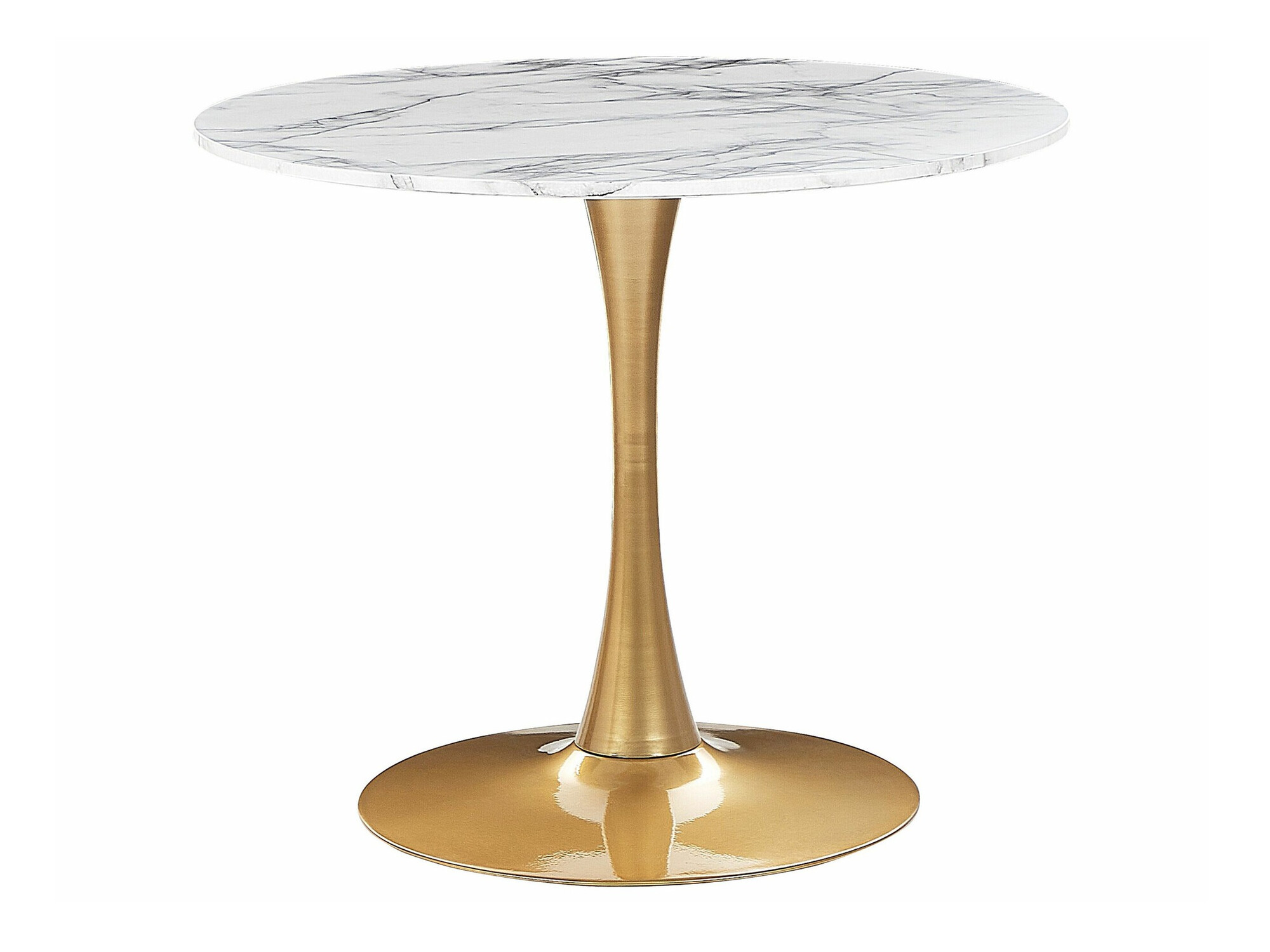 Τραπέζι Berwyn 2174 (Χρυσό + Λευκό μάρμαρο)