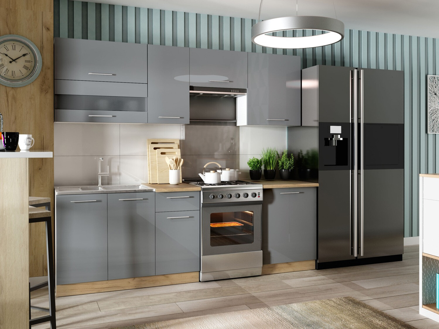 Πόρτα πλυντηρίου πιάτων Tiffa Grey 124