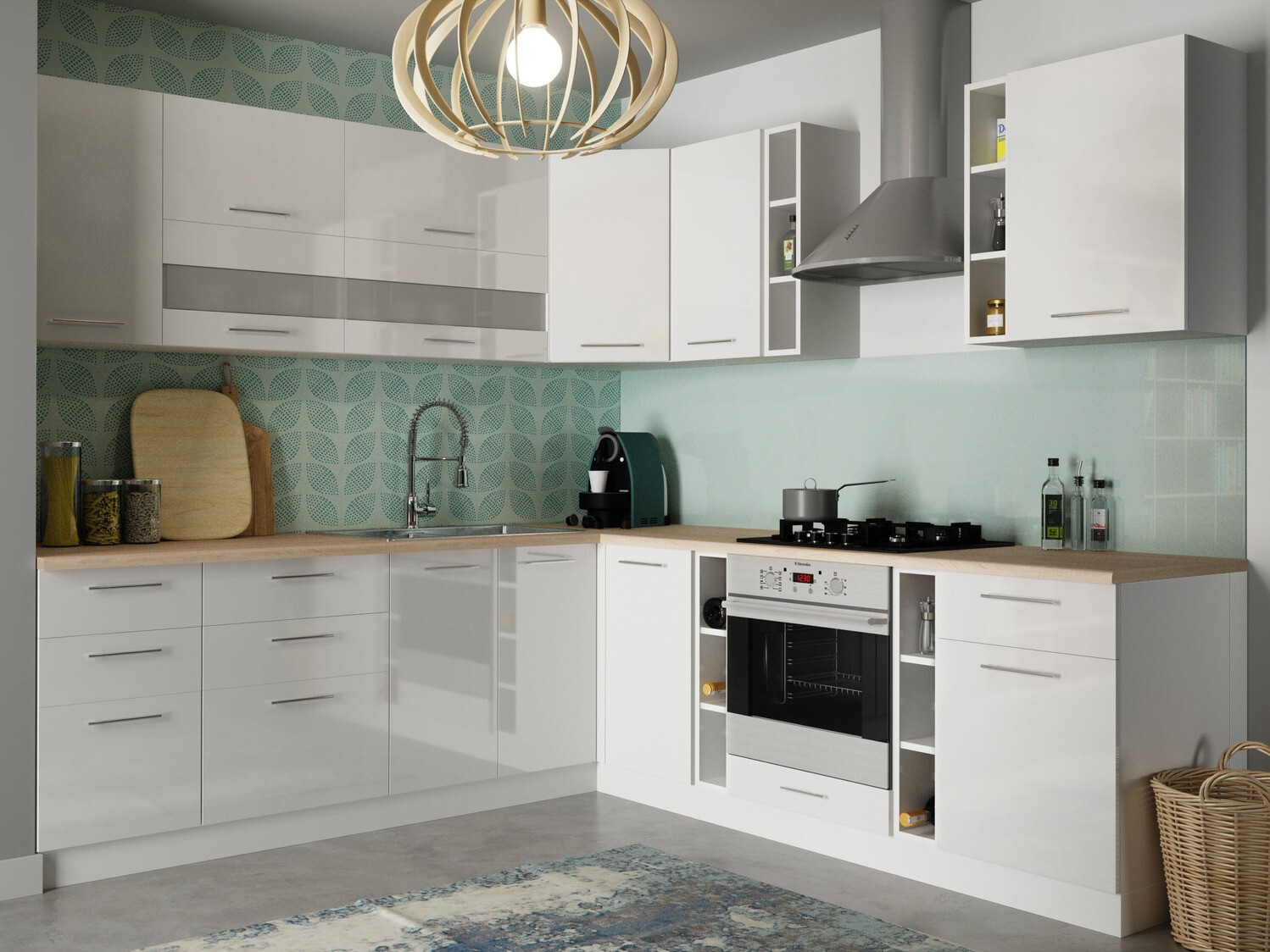 Πολυμορφικό ντουλάπι με πόρτες Tiffa White 140