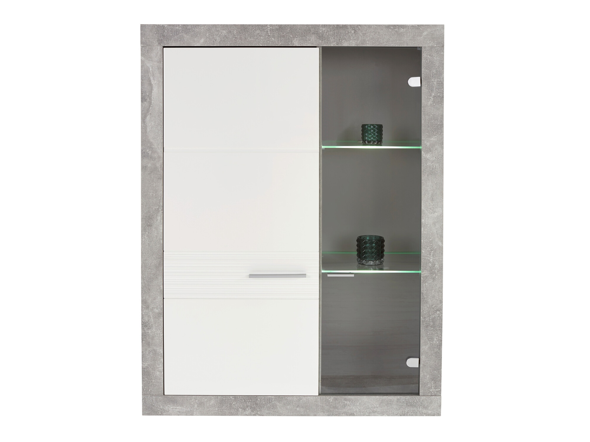 Μπουφέ Romfera 108 (Άσπρο + Γκρι)