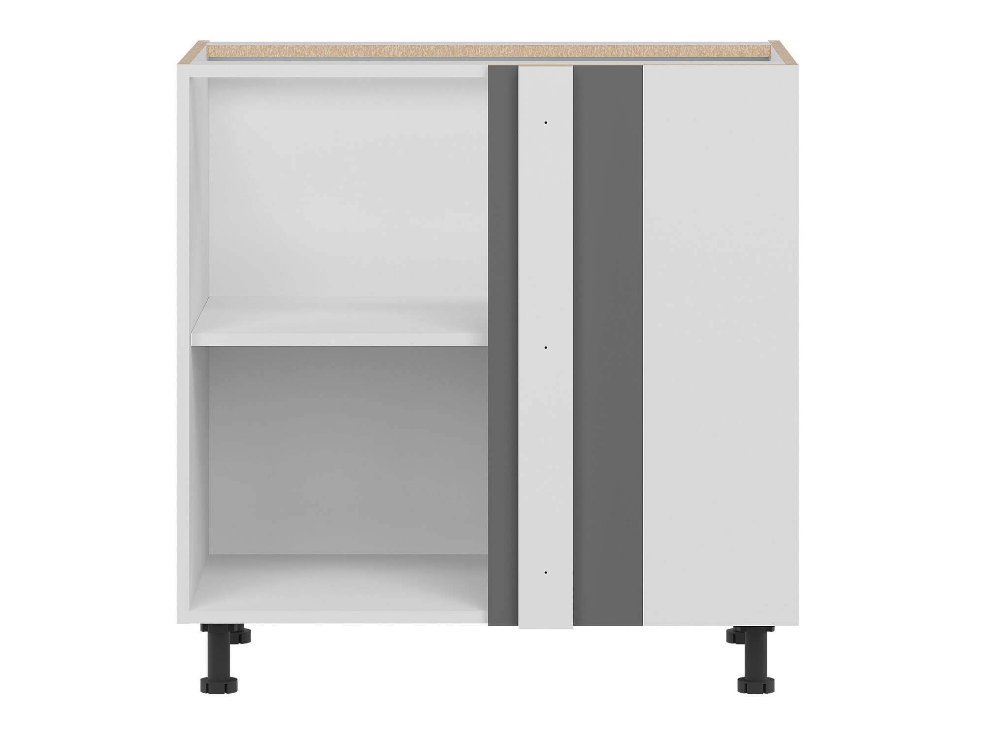 Πολυμορφικό γωνιακό ντουλάπι Tiffa Grey 144