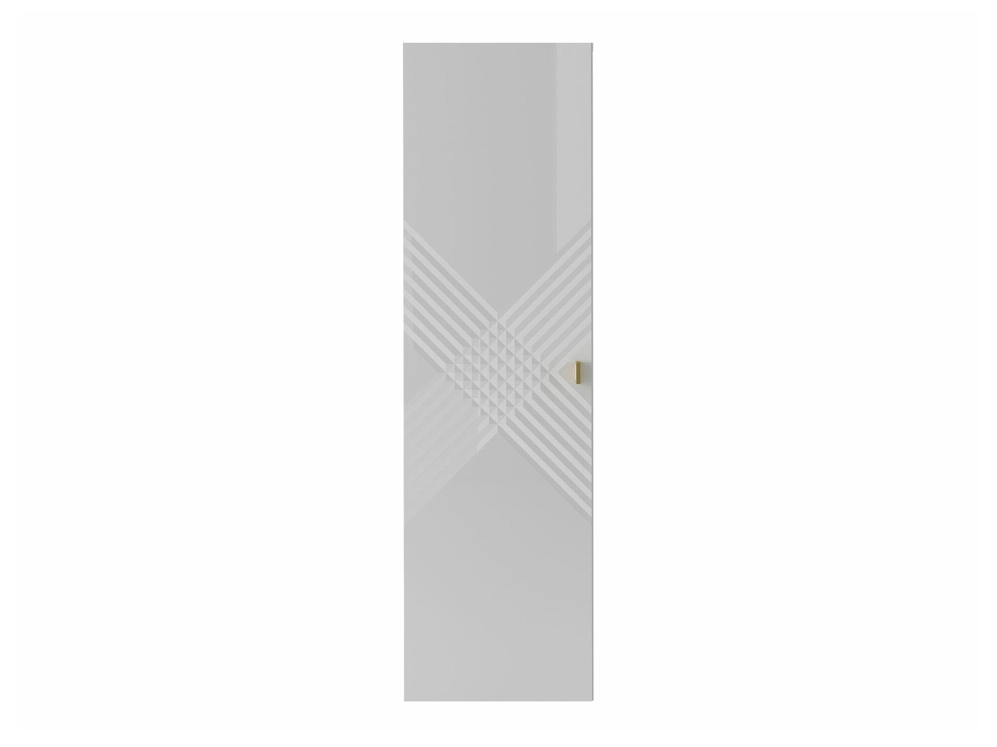 Wall-mounted bathroom cabinet Natar (White + Glossy white)