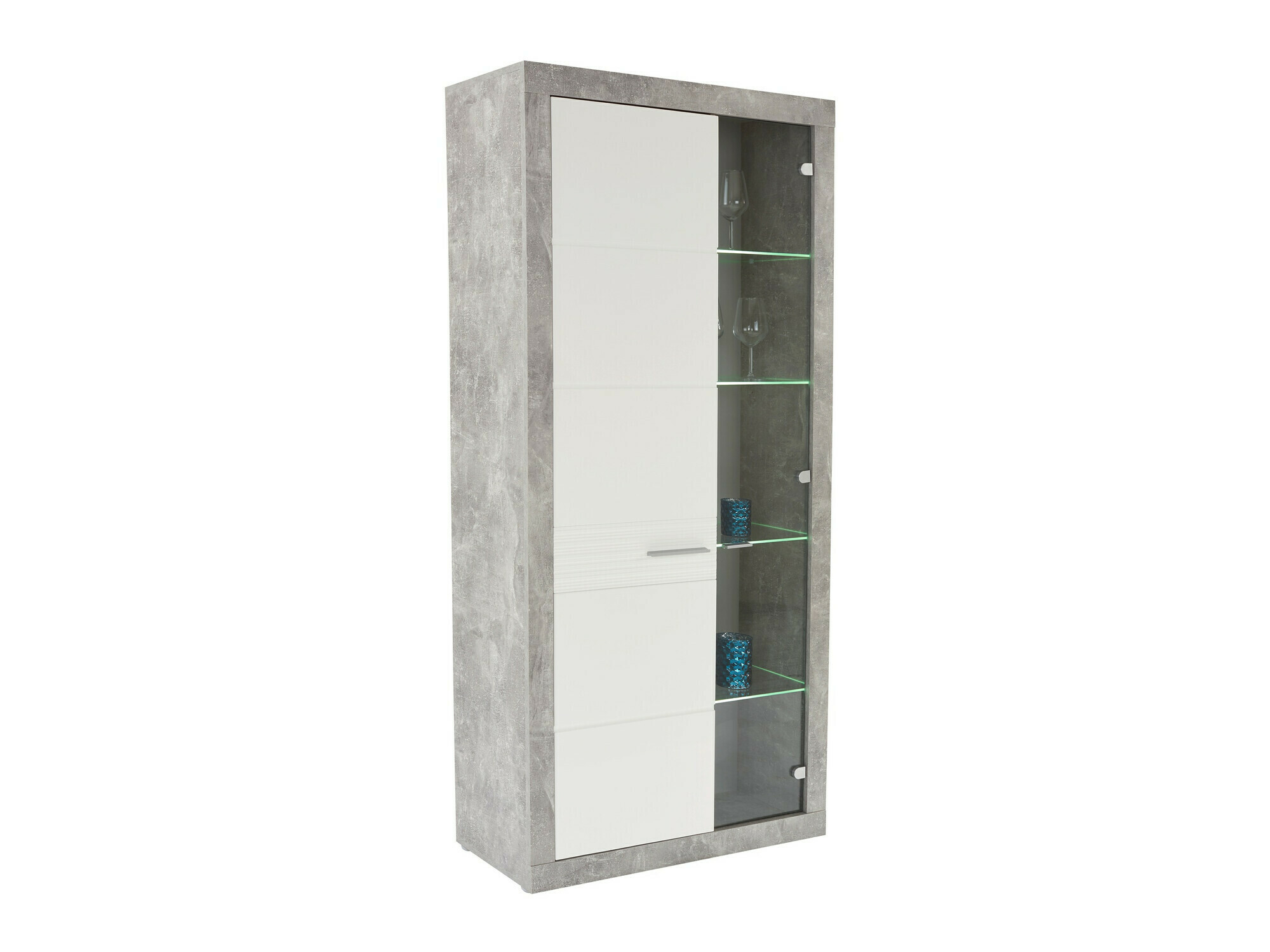 Bookcase Romfera 107 (White + Grey)