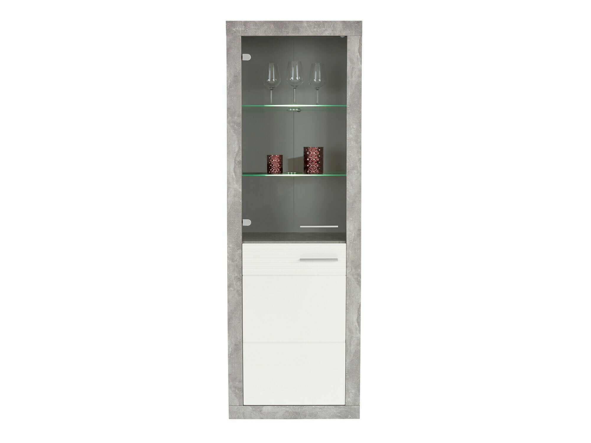 Bookcase Romfera 111 (White + Grey)