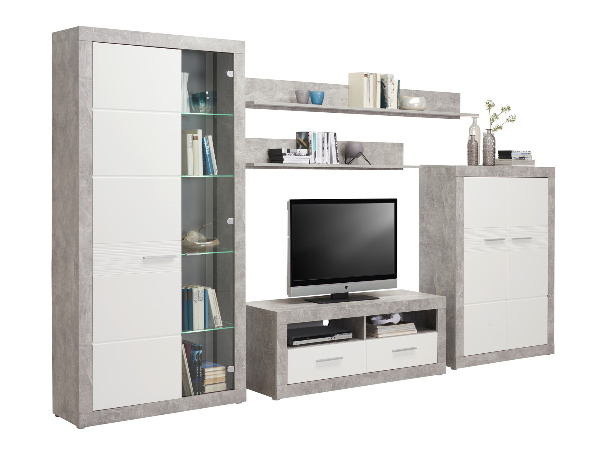 Living room set Romfera 115 (Grey + White)