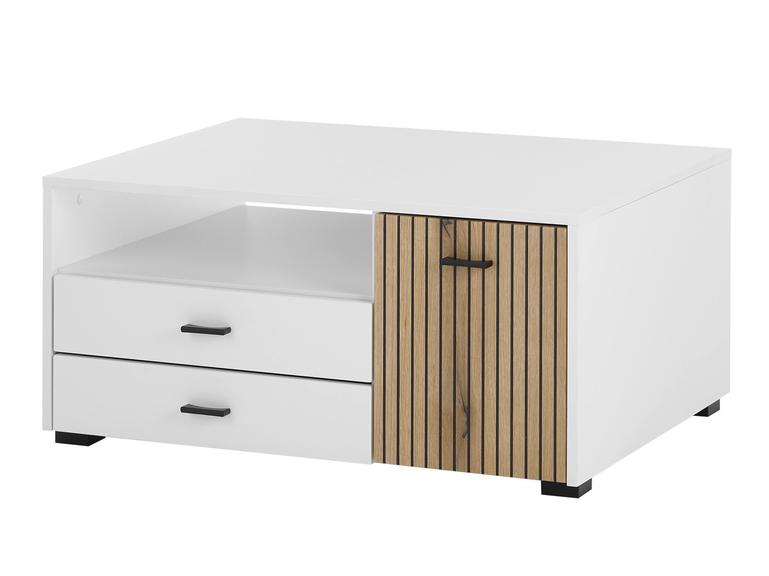 Coffee table Belmelu 109 (White + Oak)