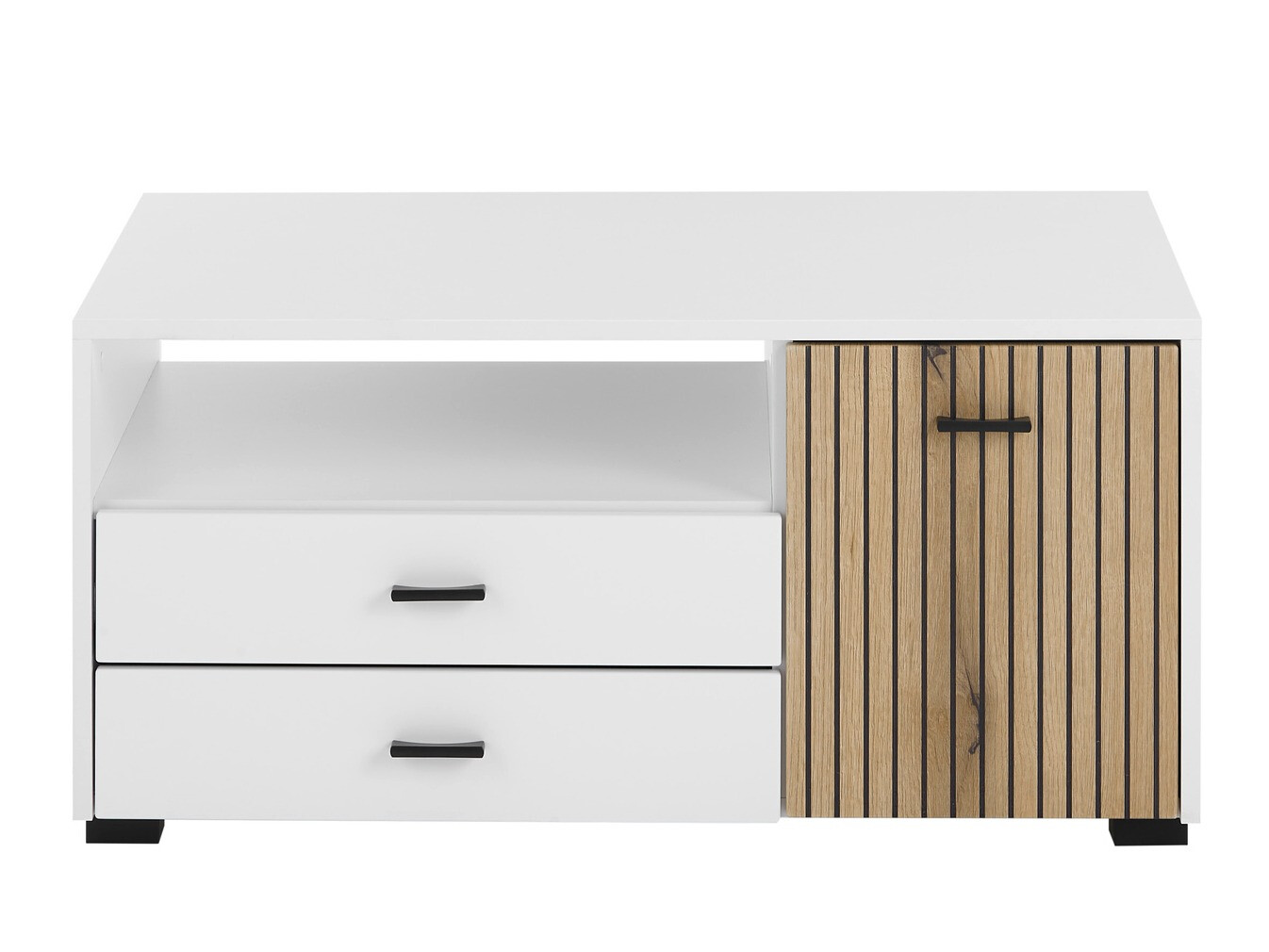 Coffee table Belmelu 109 (White + Oak)