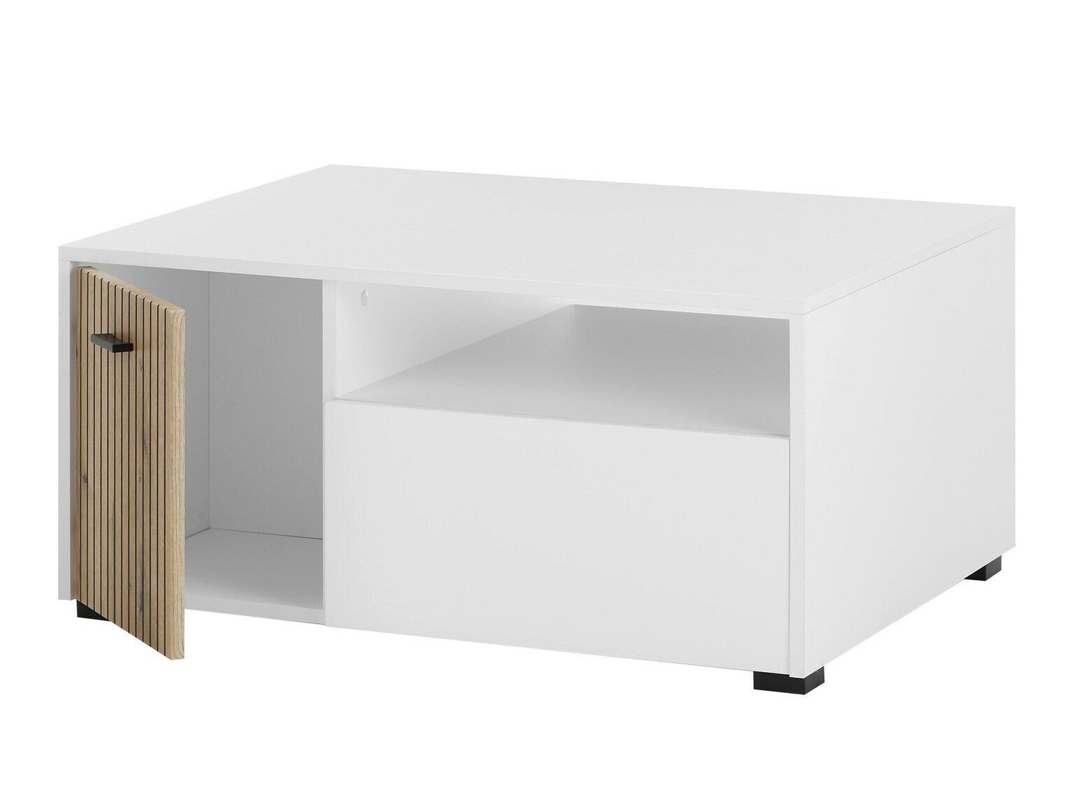 Coffee table Belmelu 109 (White + Oak)