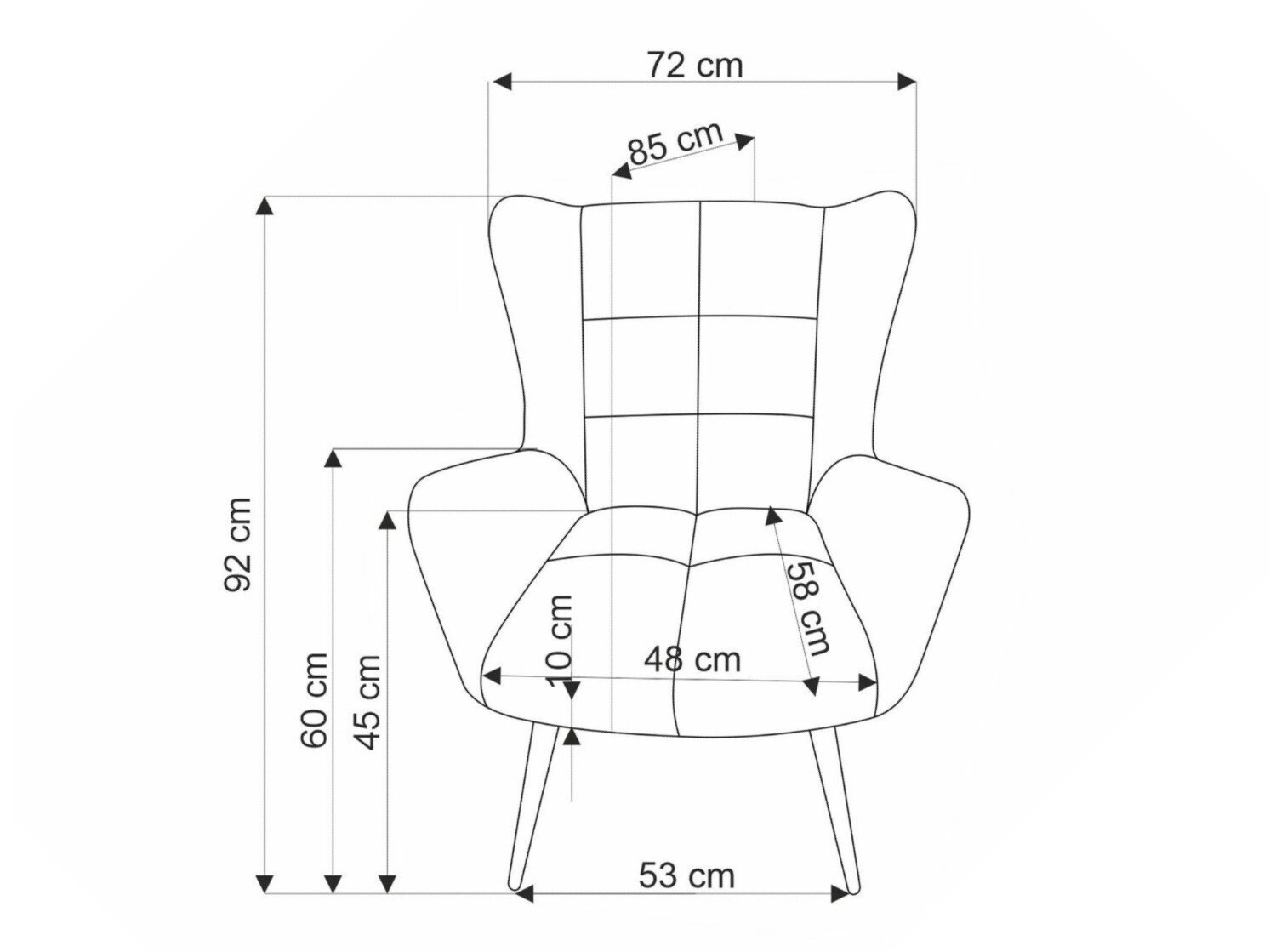 Πολυθρόνα Houston 1756 (Γκρι)