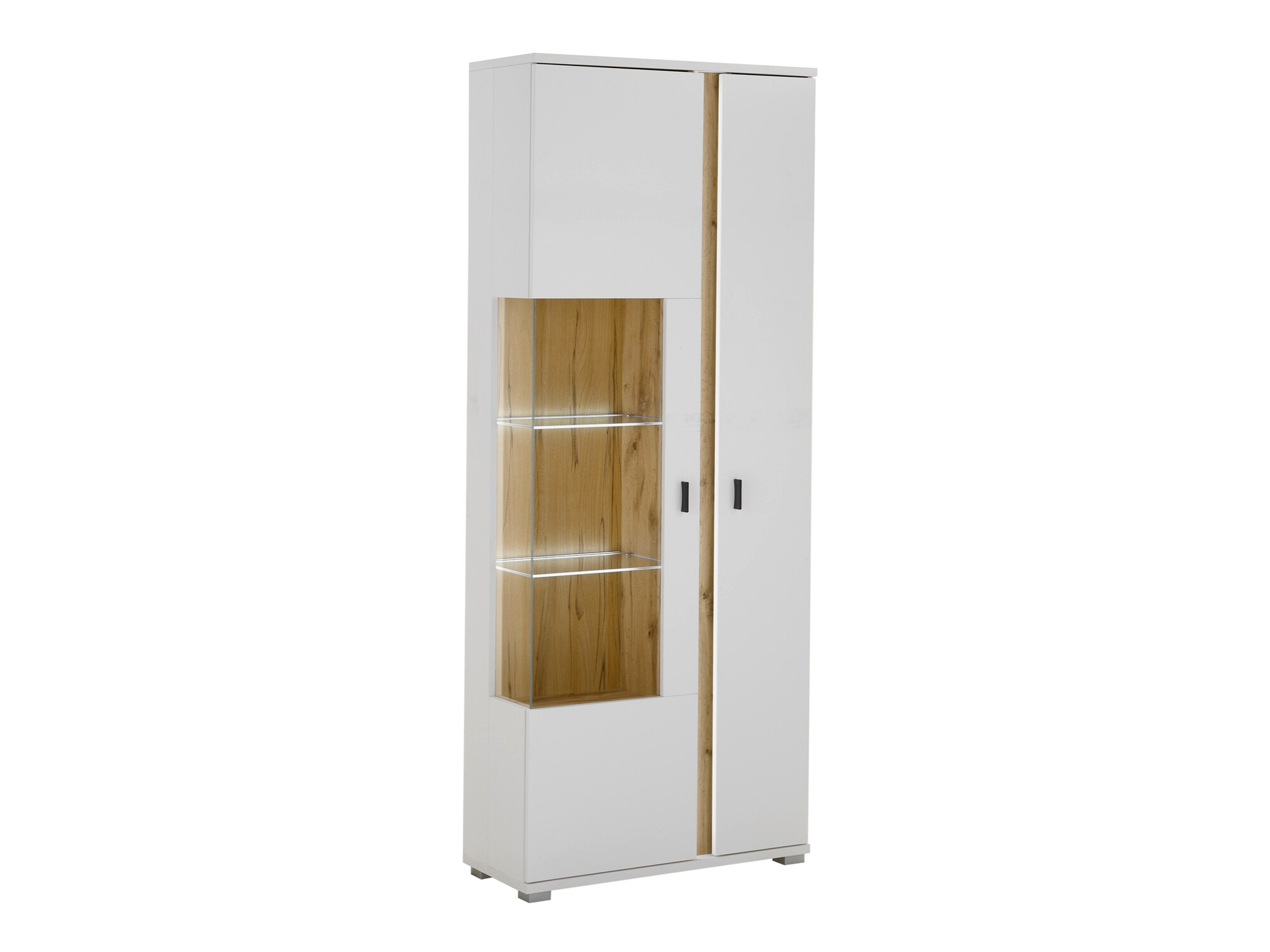 Bookcase Avimavi 101 (White + Wotan Oak)