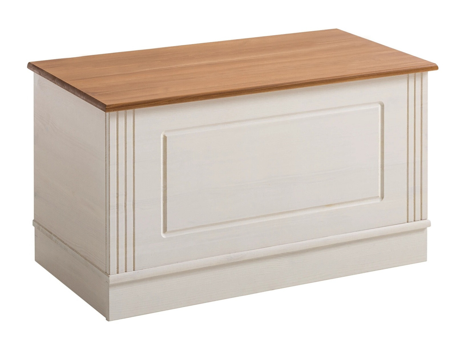 Storage box Saltoro 133 (White + Honey oak)