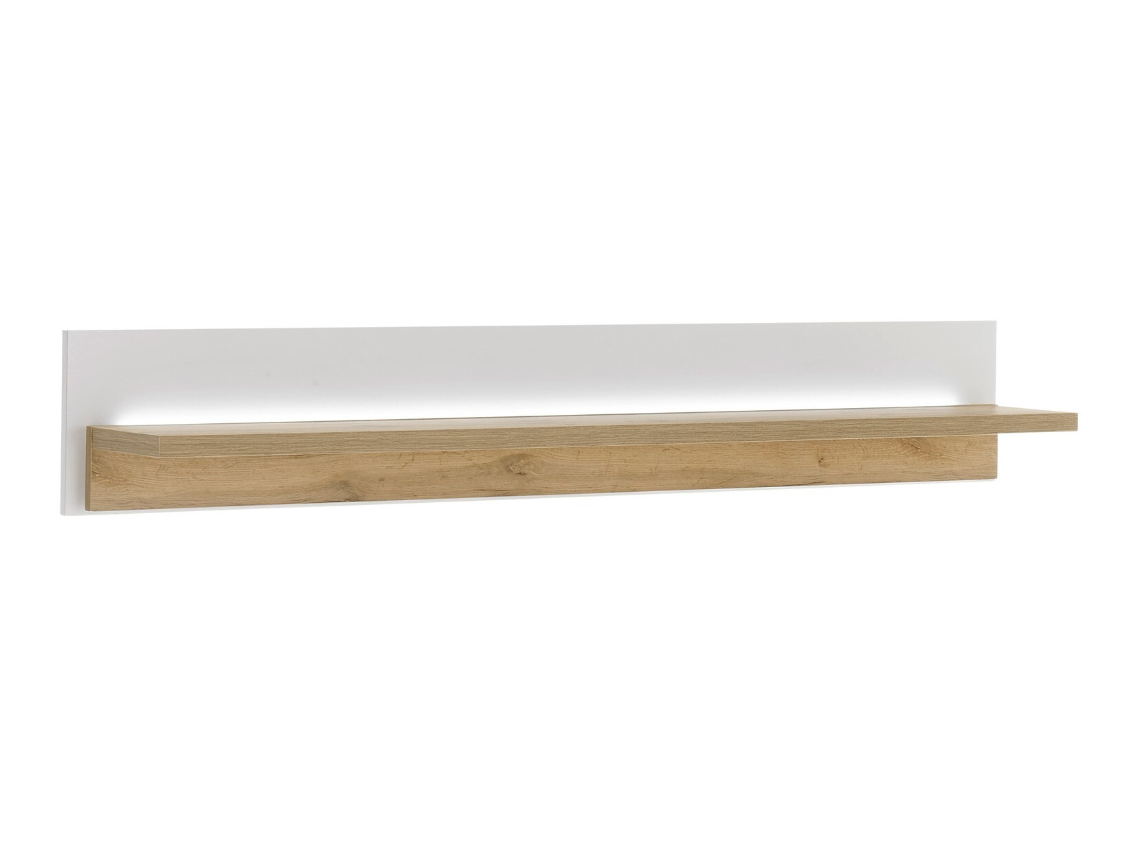 Wall shelf Avimavi 110 (White + Wotan Oak)